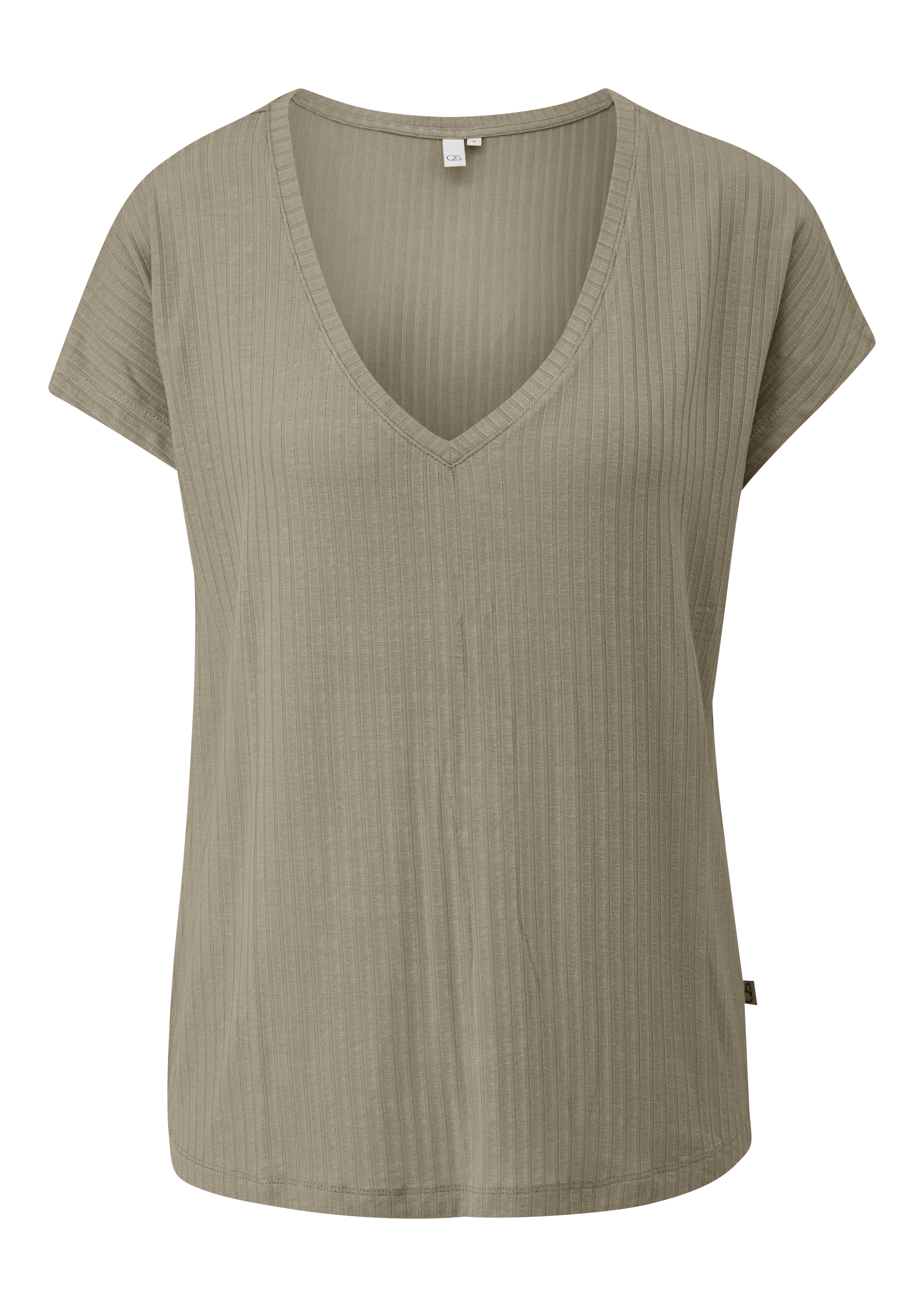 Vloeiend oversized shirt met geribde textuur