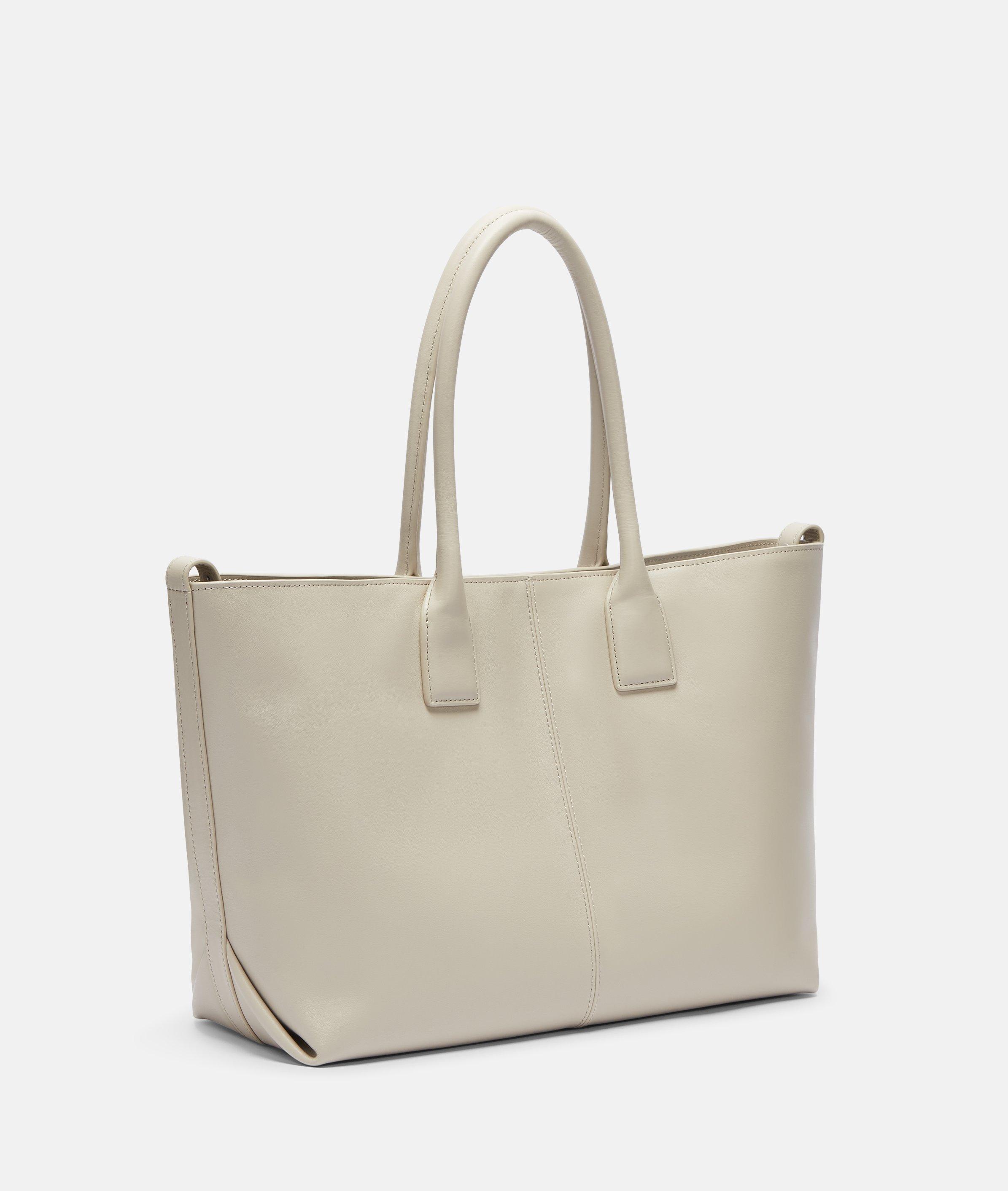 Shopper in cream, grey & beige