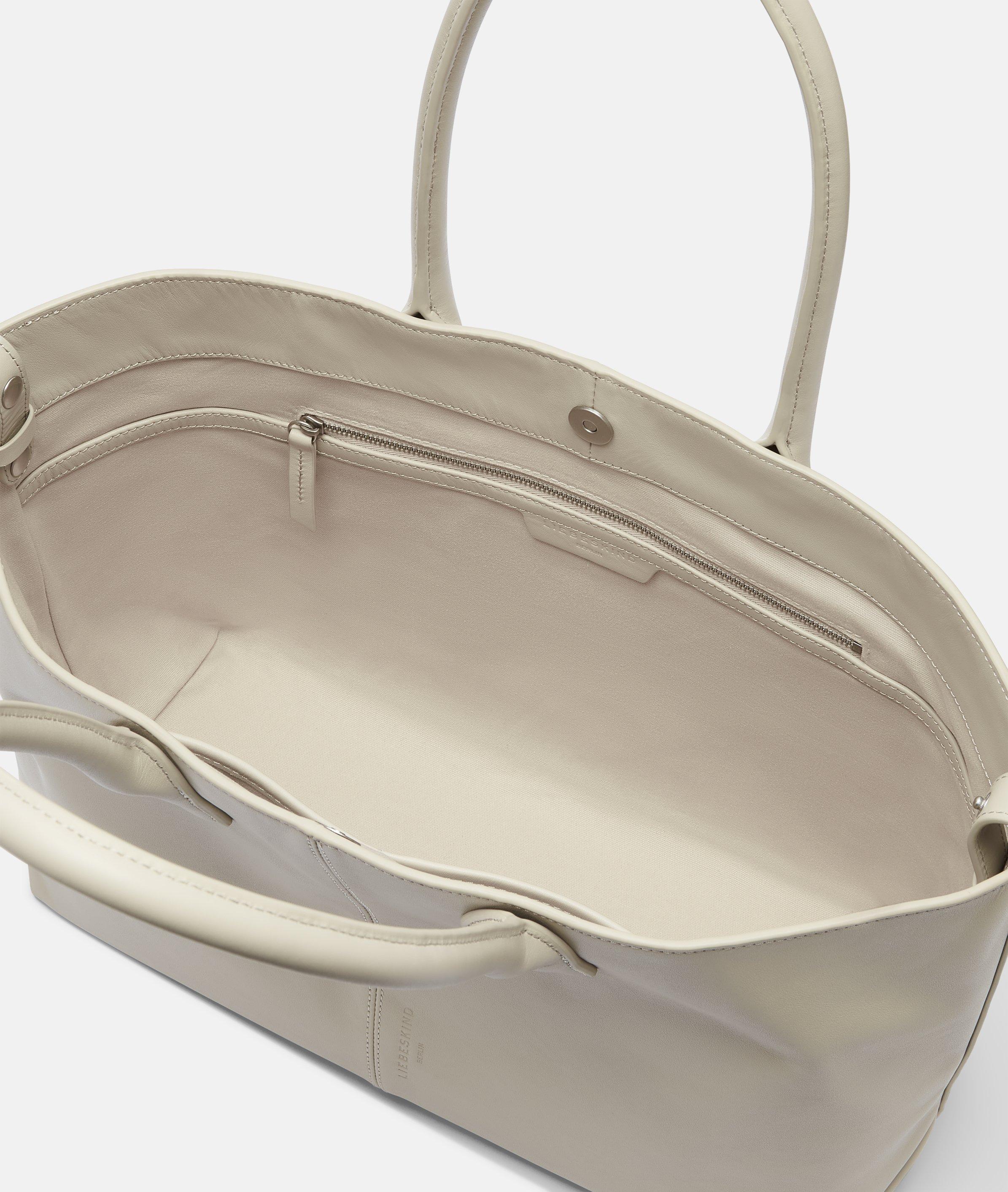 Shopper in cream, grey & beige