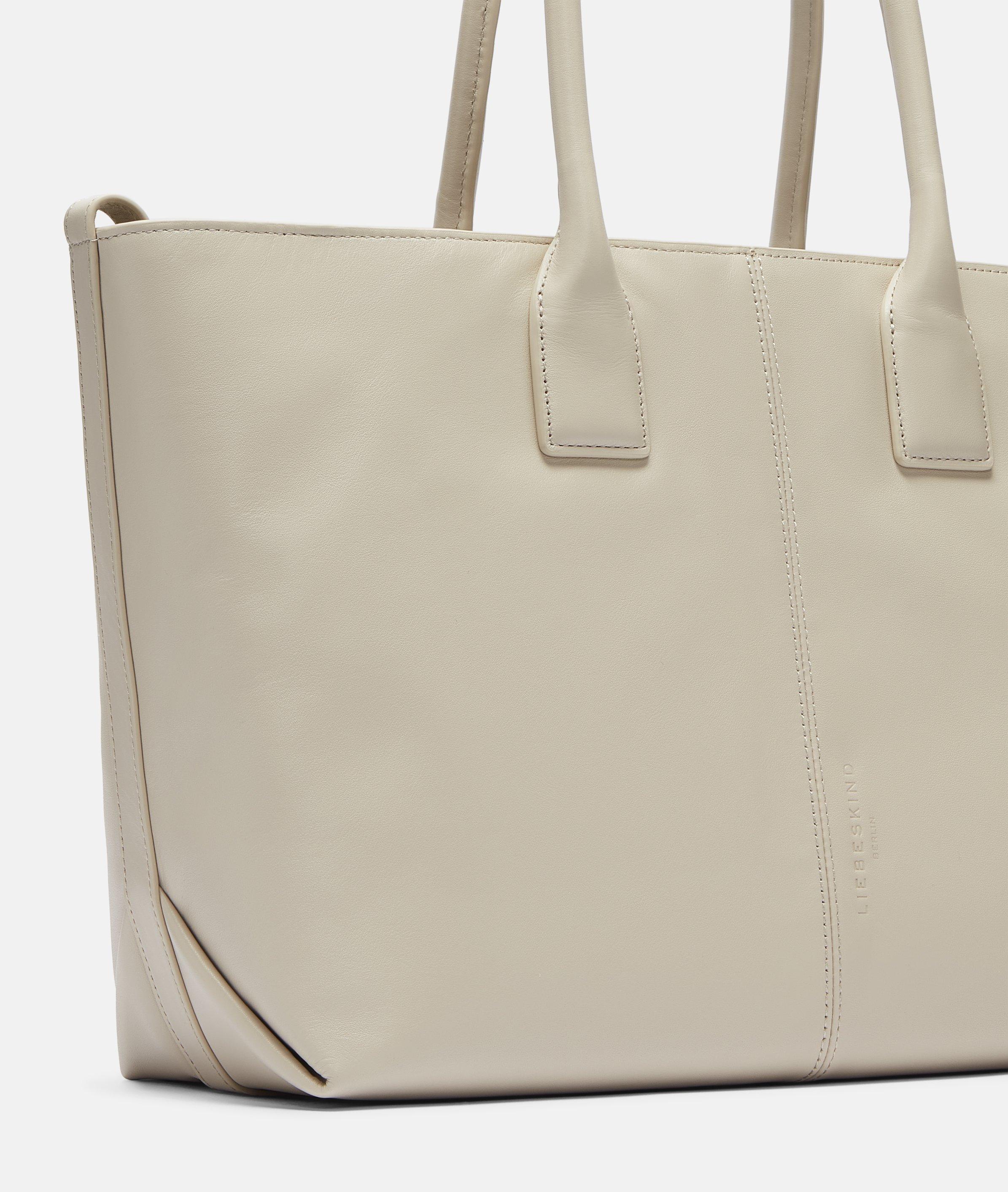 Shopper in cream, grey & beige