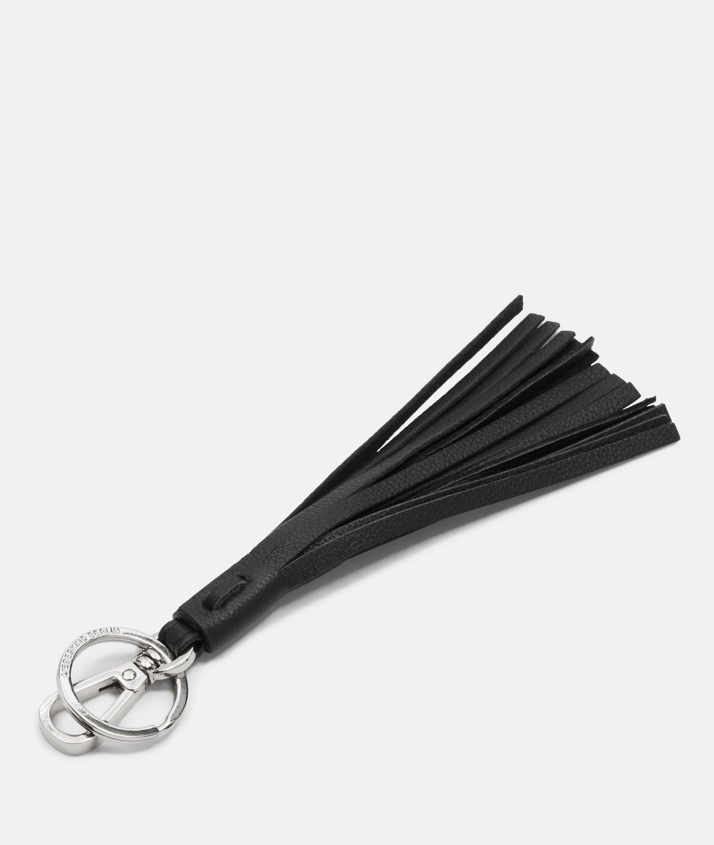 Tassel Keyring in schwarz & petrol