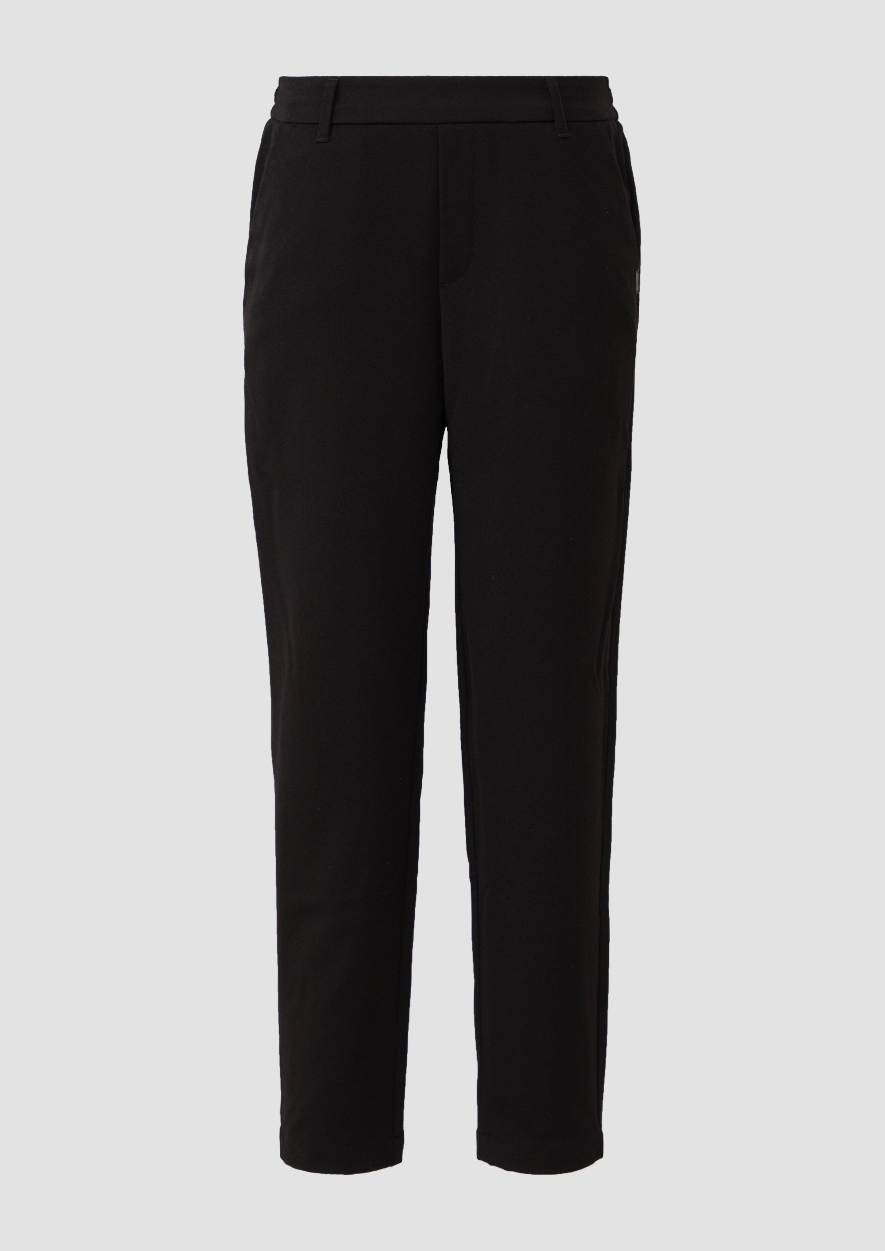QS - Hose mit elastischem Bund, Damen, schwarz