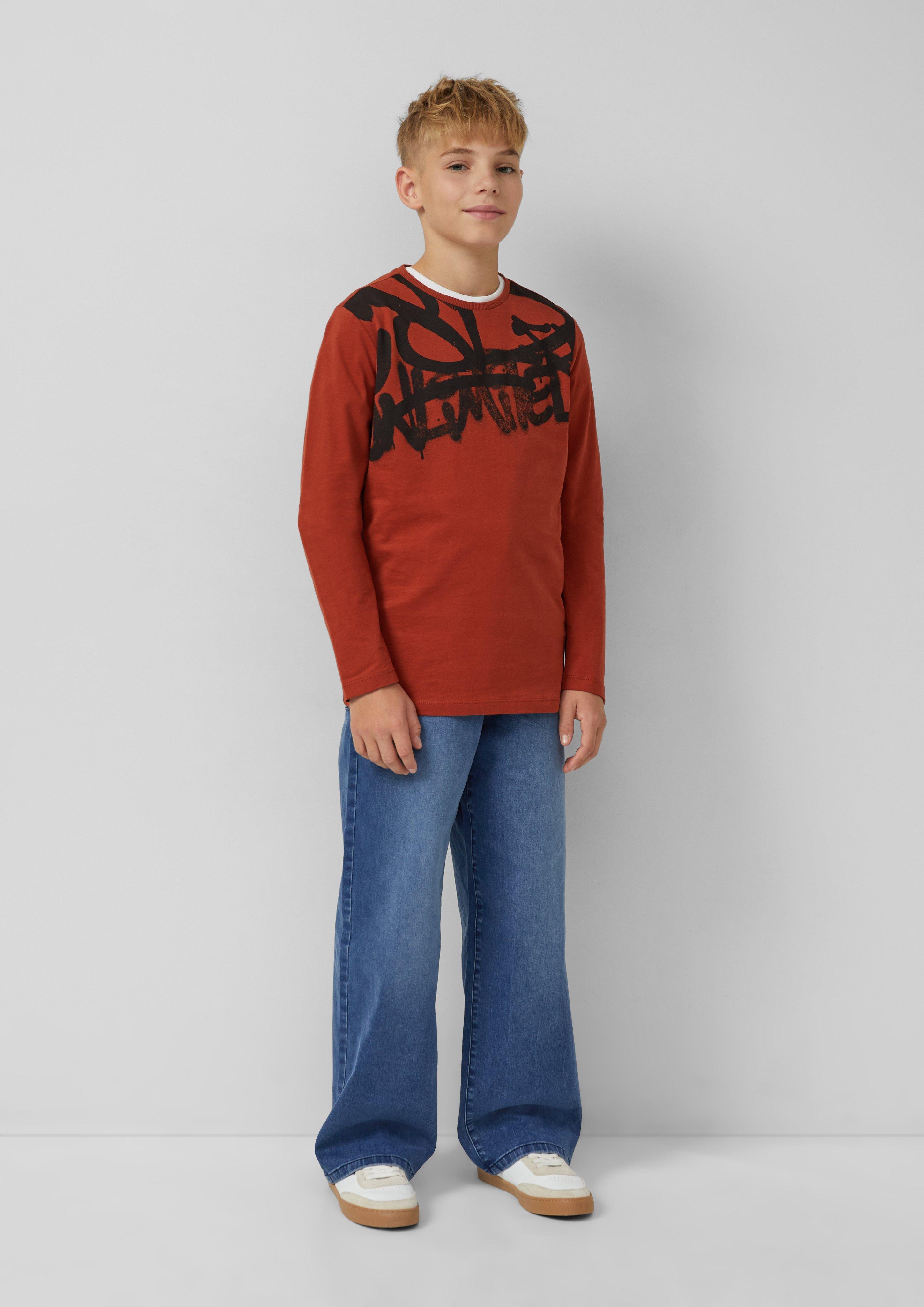 Tričko s dlouhým rukávem z žebrového materiálu in 3502, 8917 & 8001