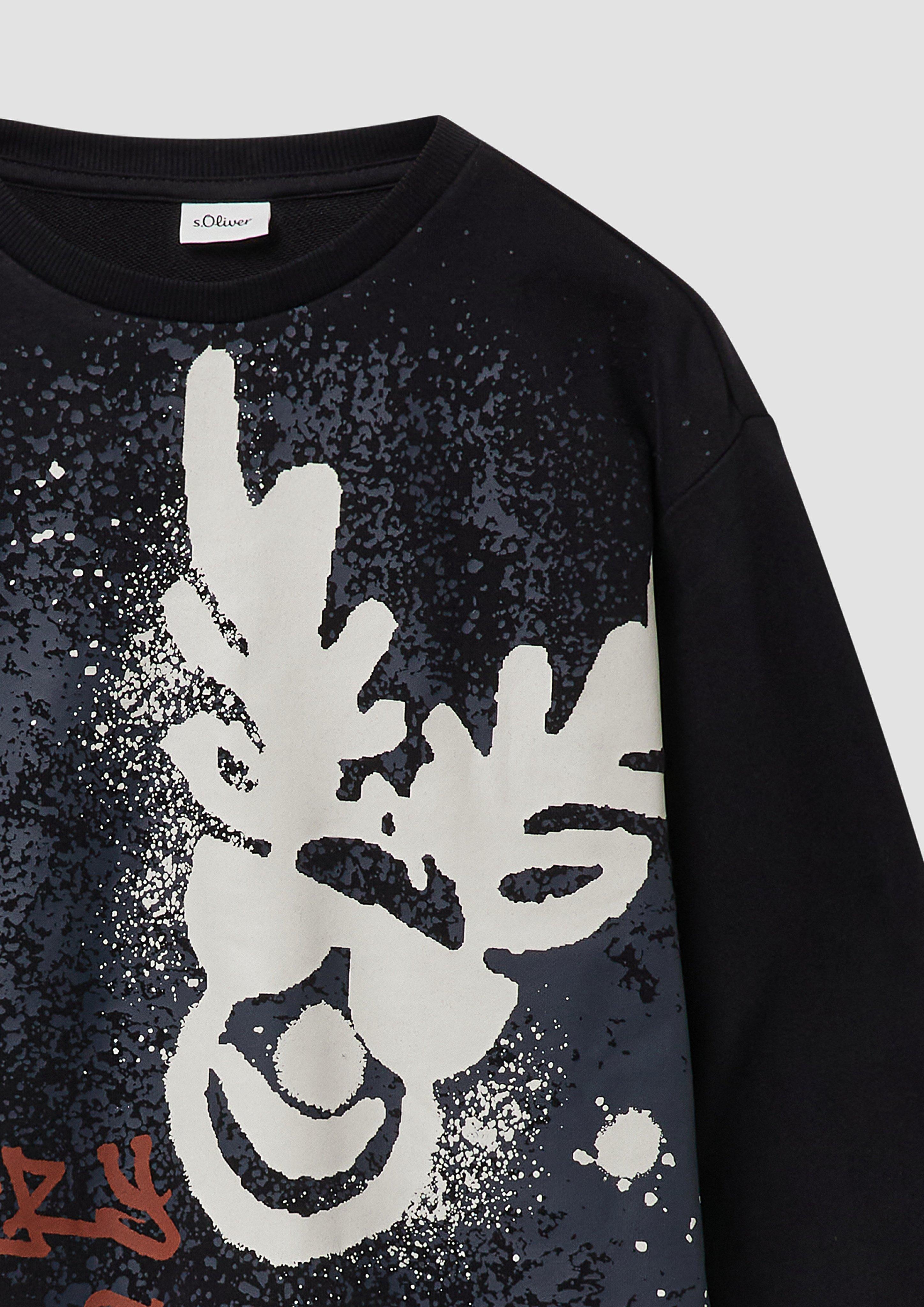 Sweat-shirt in 9999 & 8917