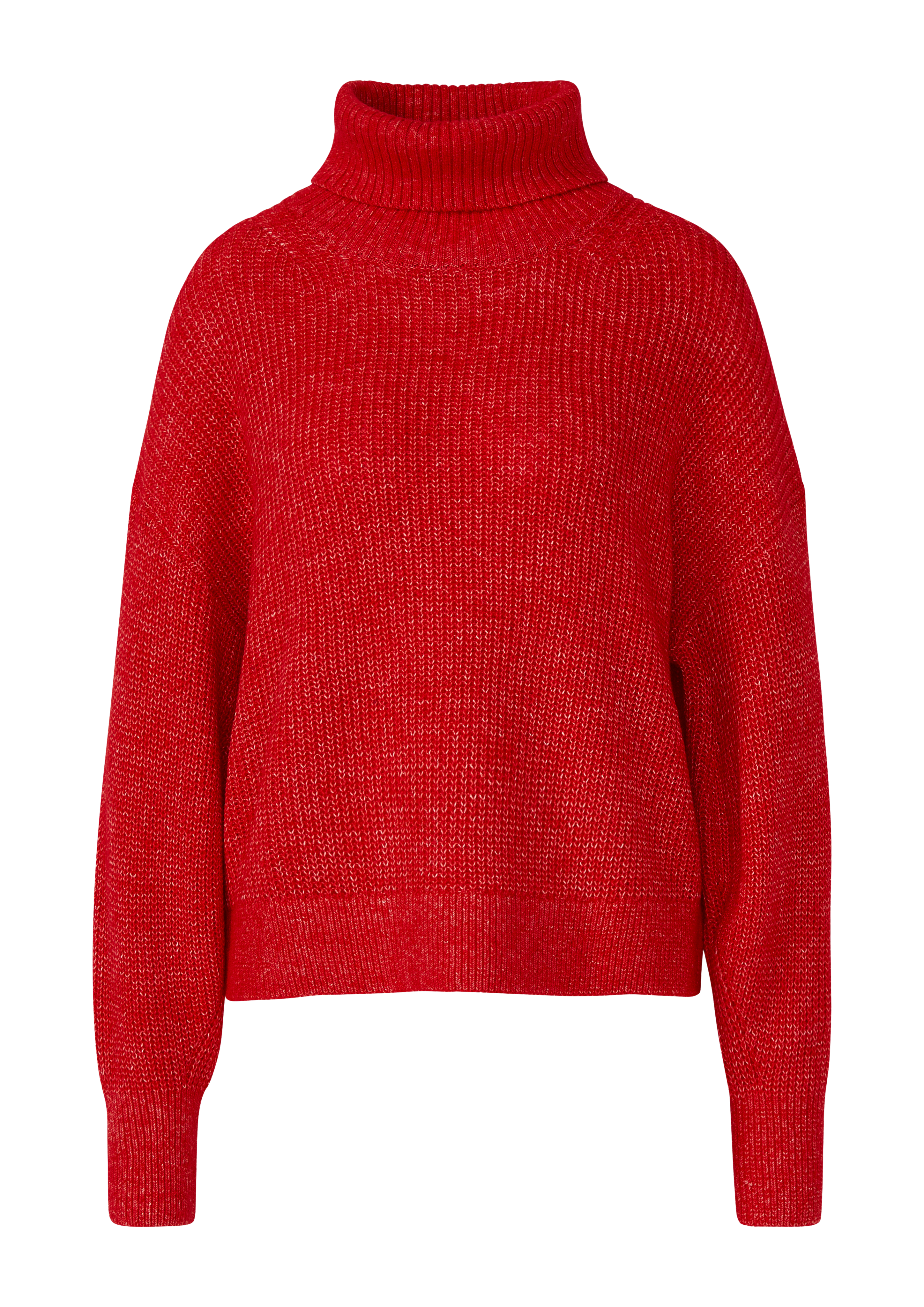 Oversized gebreide trui met wijde mouwen en col