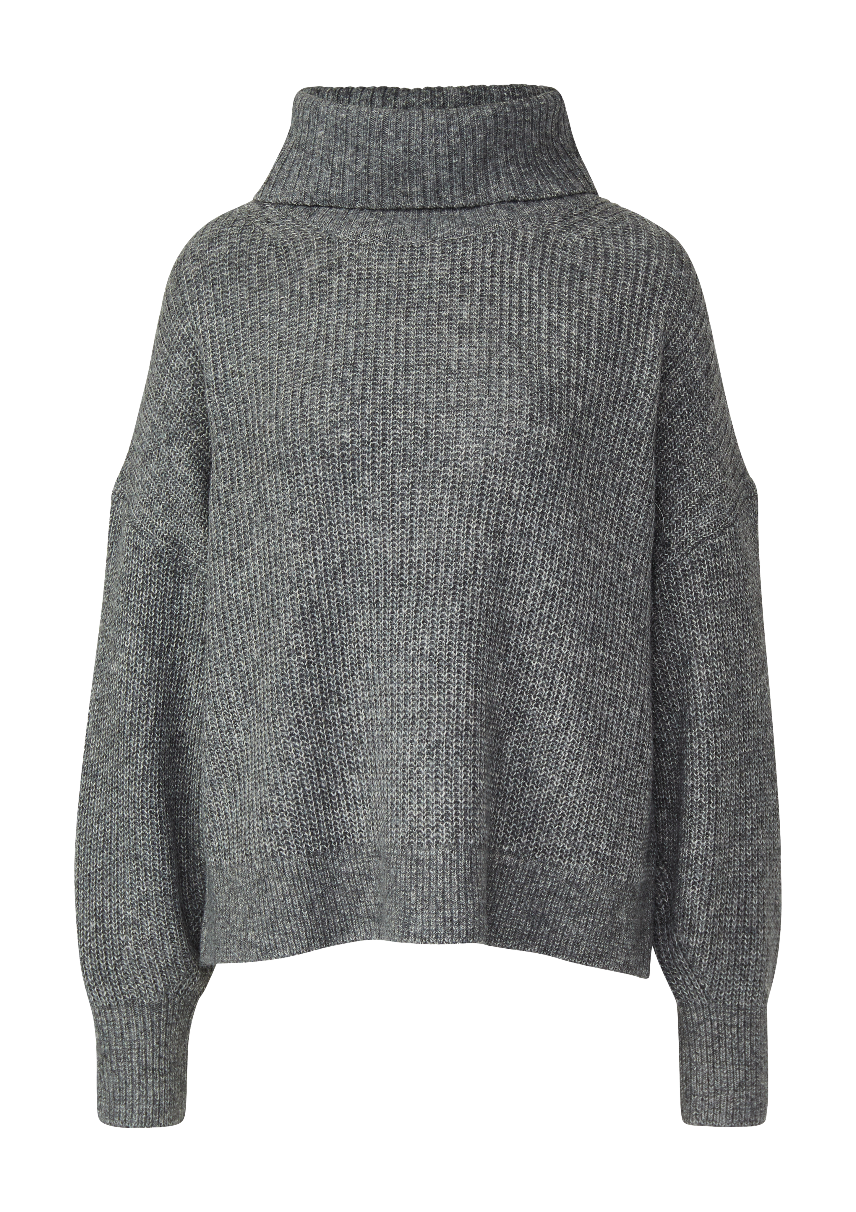 Oversize-Strickpullover mit weiten Ärmeln und Rollkragen