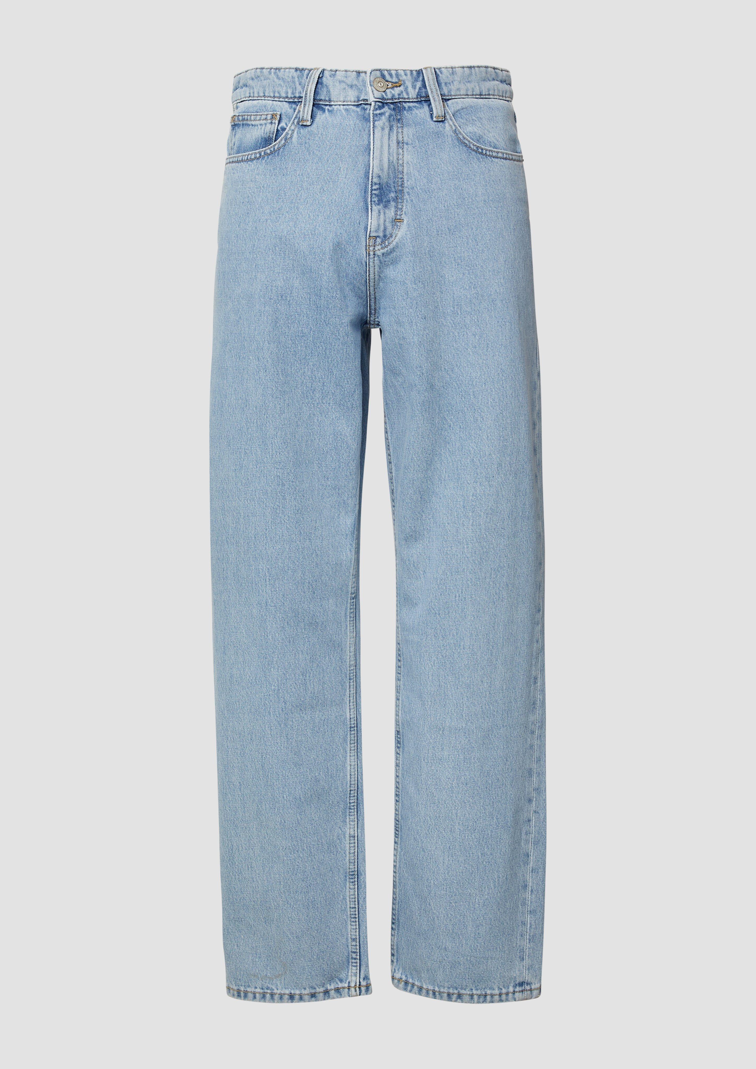 QS - Jeans / Loose Fit / Straight Leg / Mid Rise, Herren, blau
