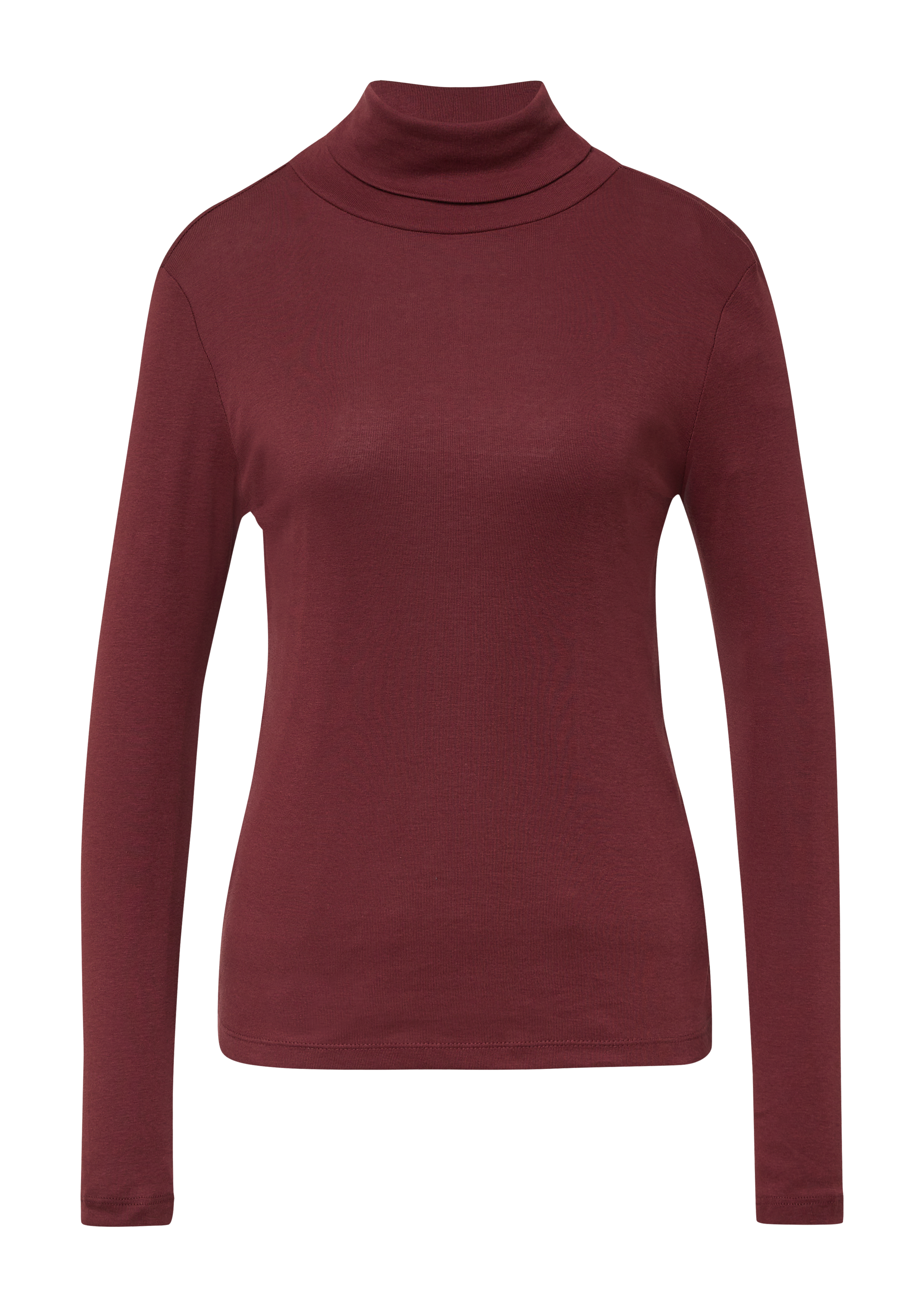 Slim fit longsleeve met col