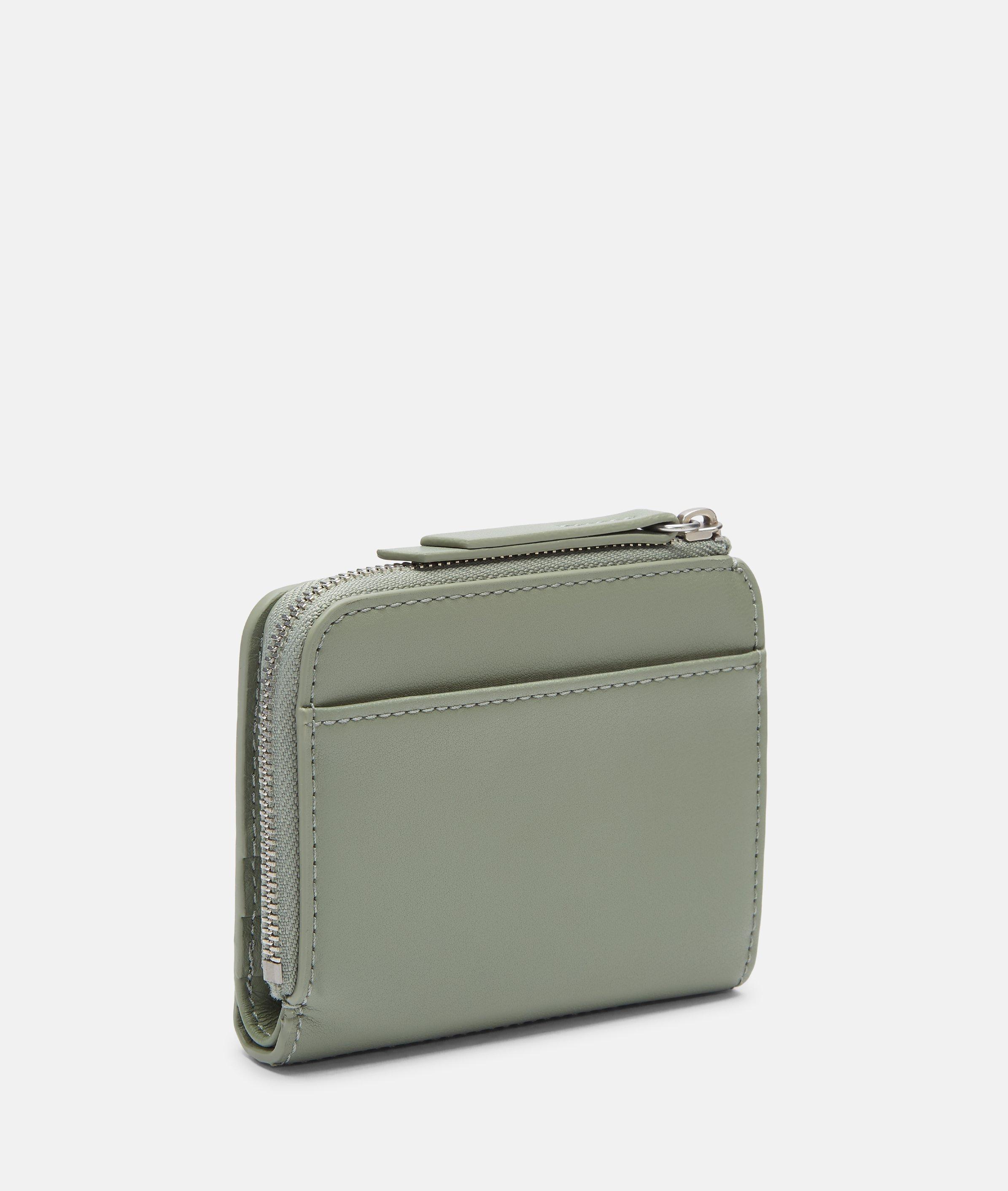 Tina portemonnee S in olijfgroen & zwart