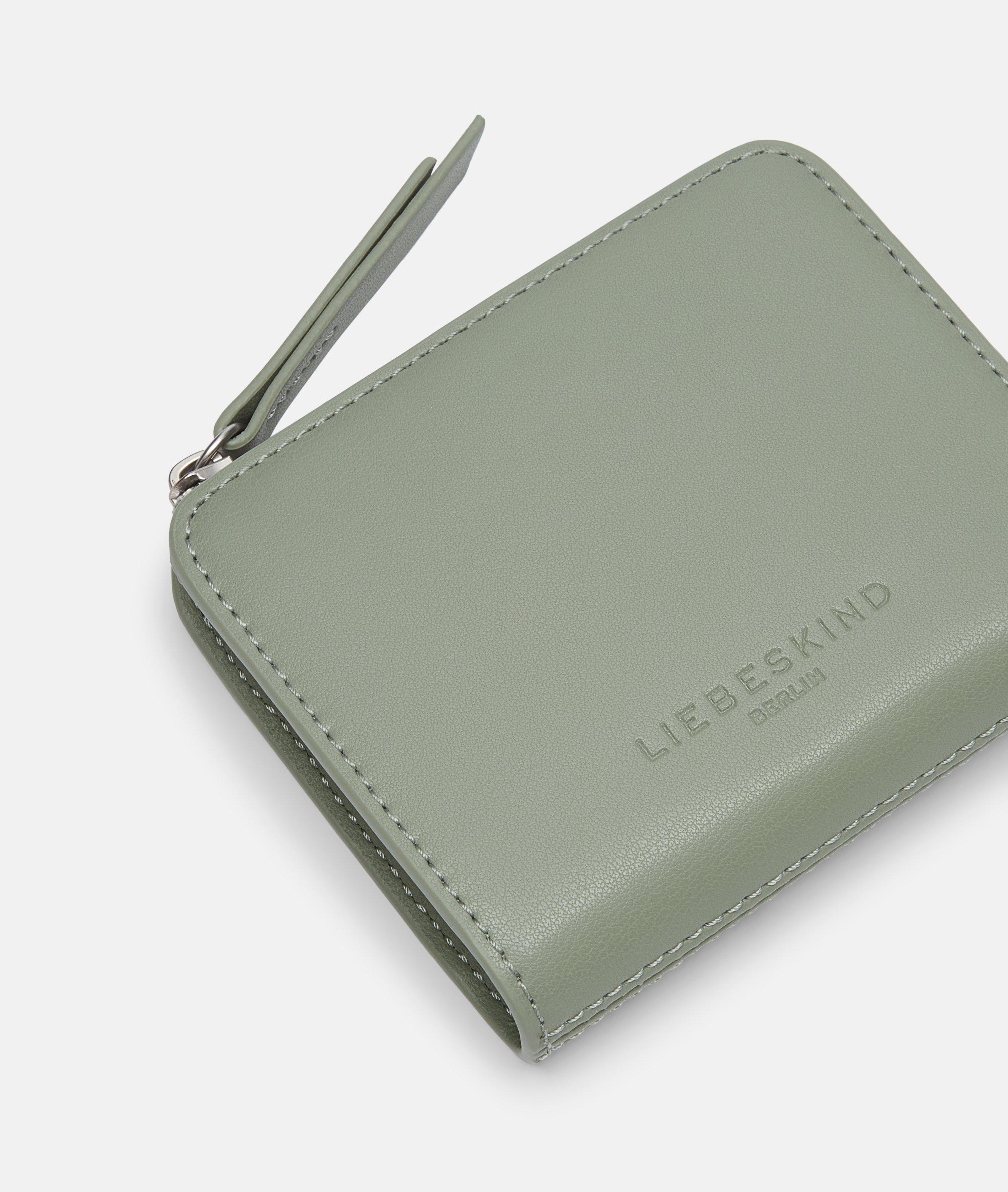 Tina portemonnee S in olijfgroen & zwart