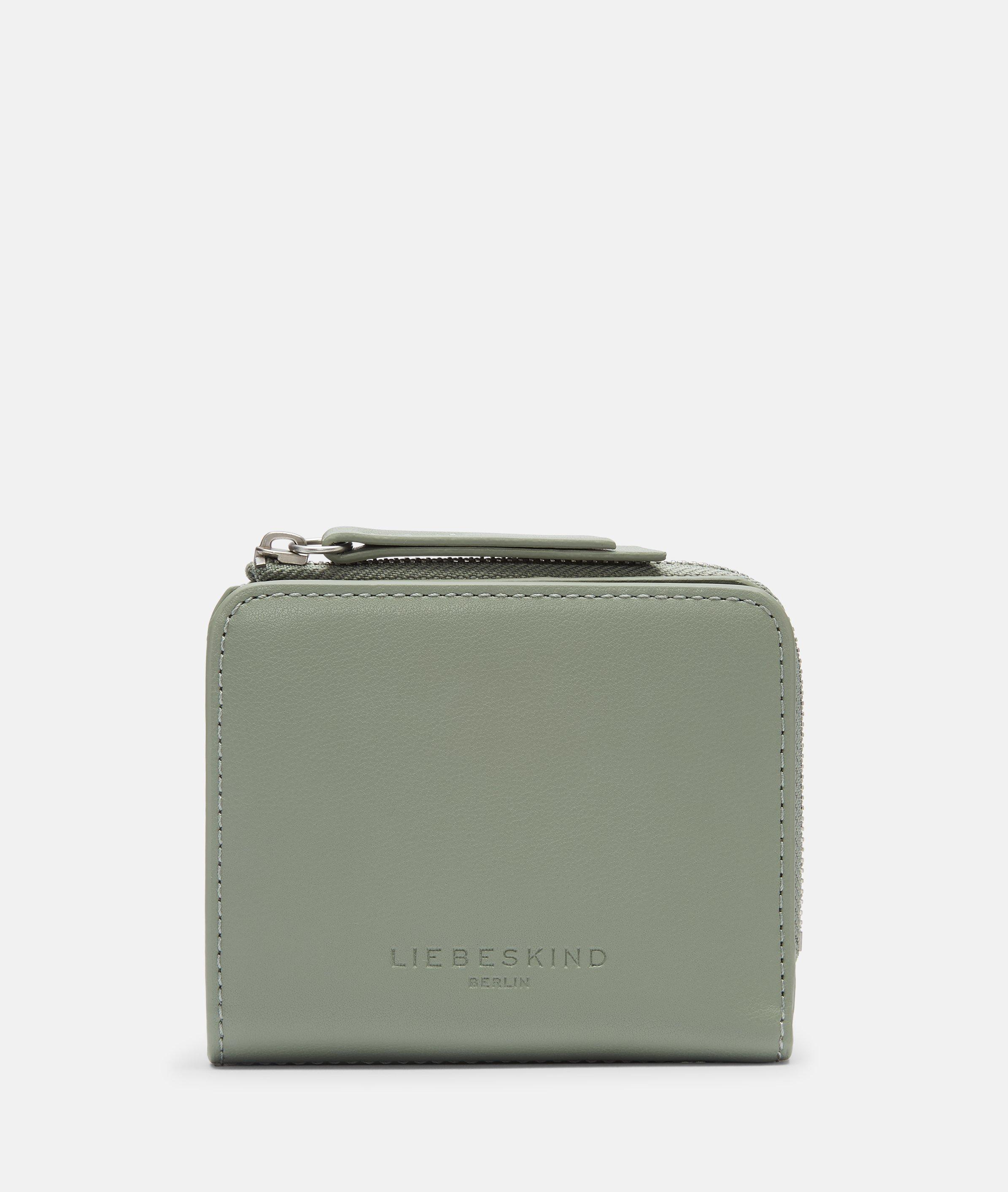 Tina portemonnee S in olijfgroen & zwart