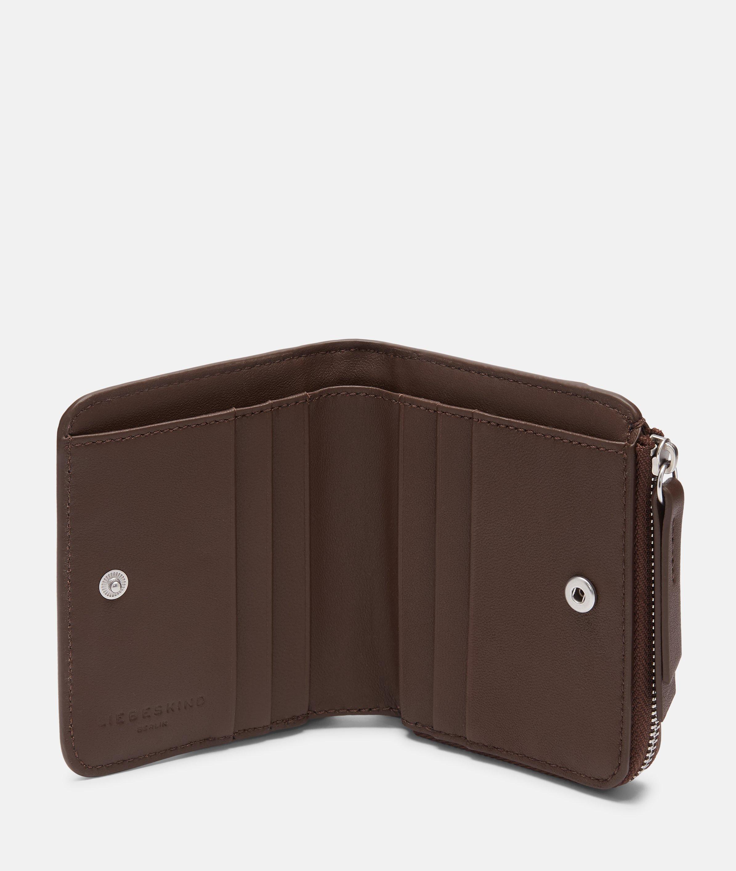 Tina portemonnee S in bruin & zwart