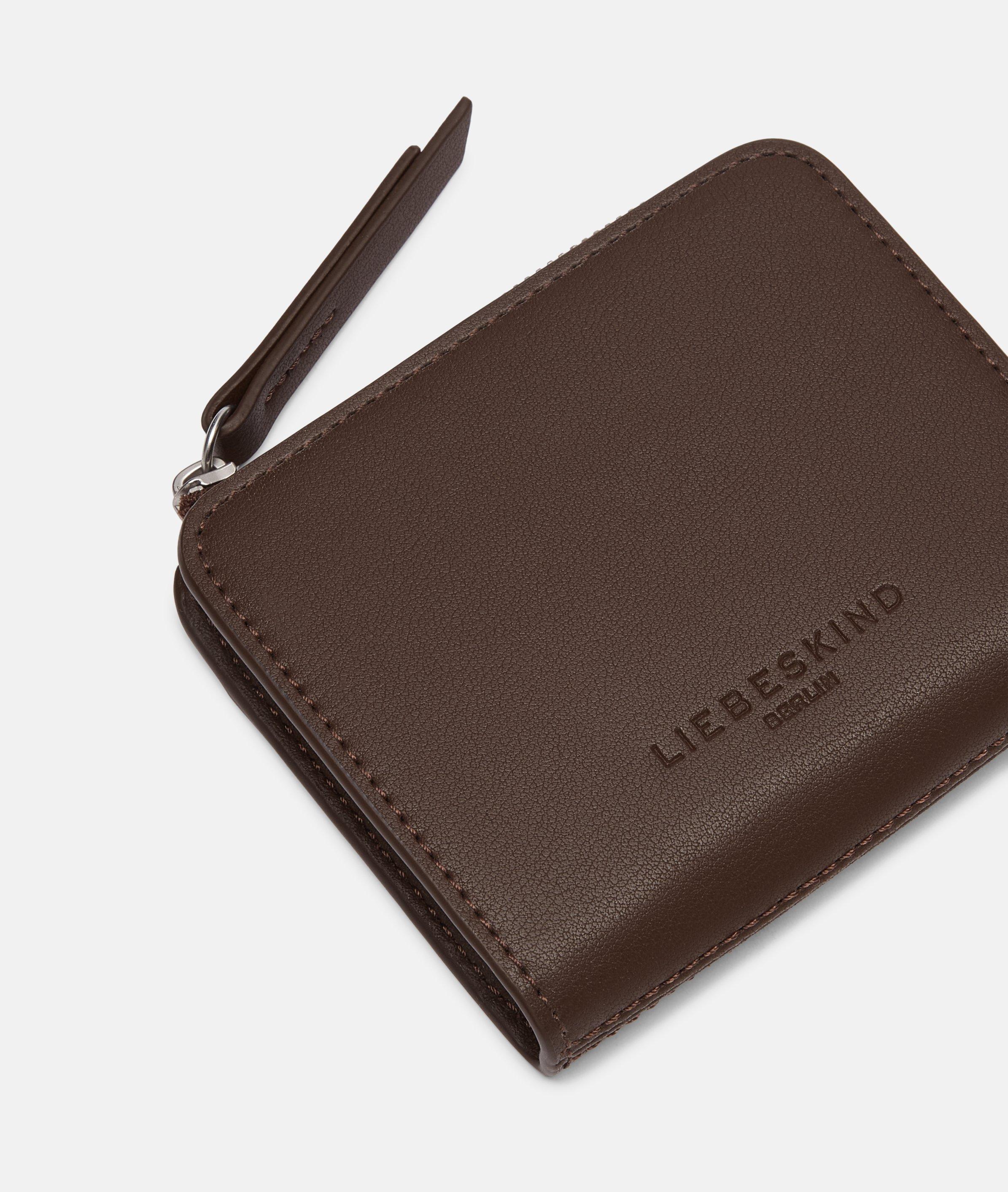 Tina portemonnee S in bruin & zwart