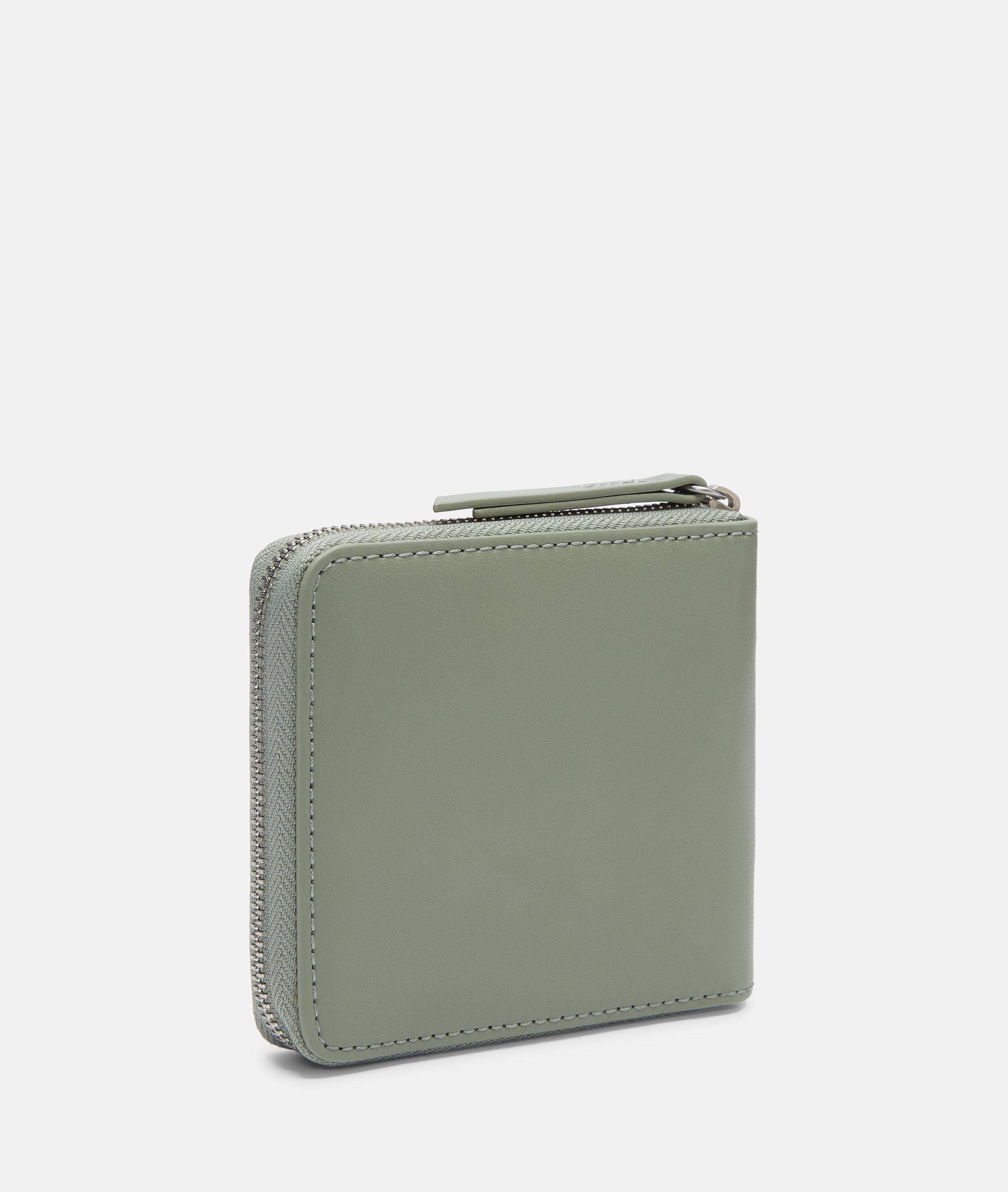 Liana portemonnee M in olijfgroen & zwart