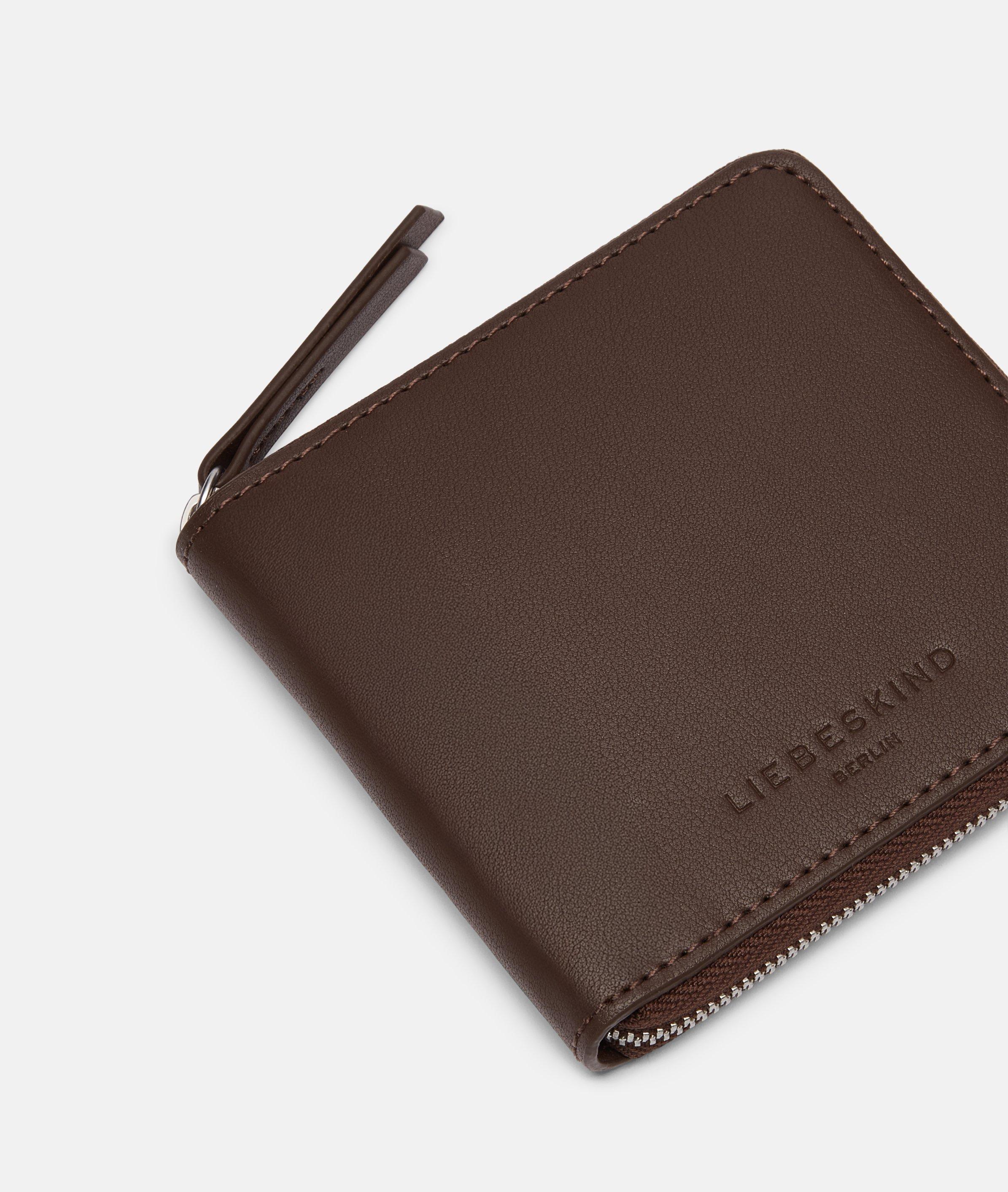 Liana portemonnee M in bruin & zwart