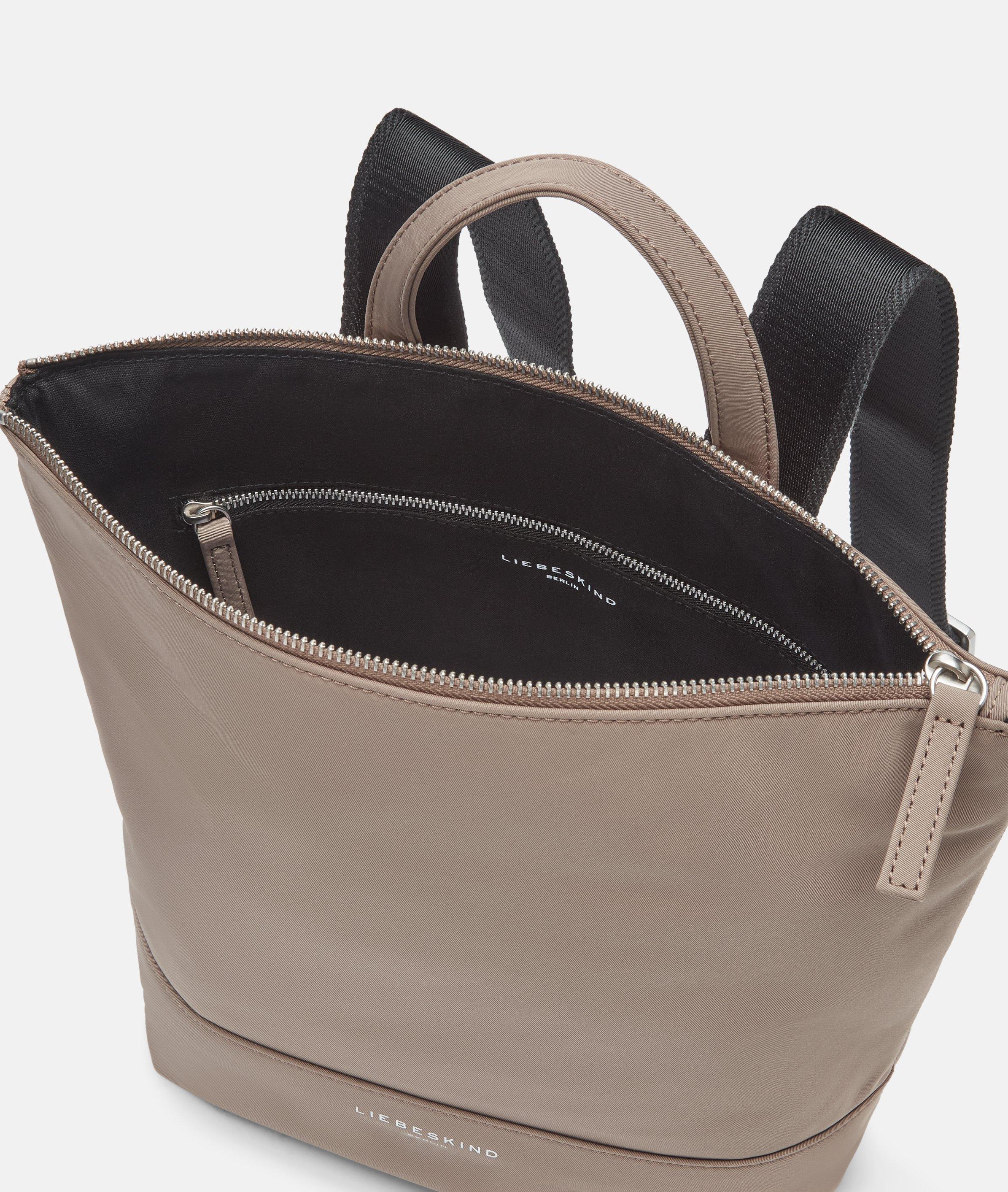 Nylon Rucksack M in braun & schwarz