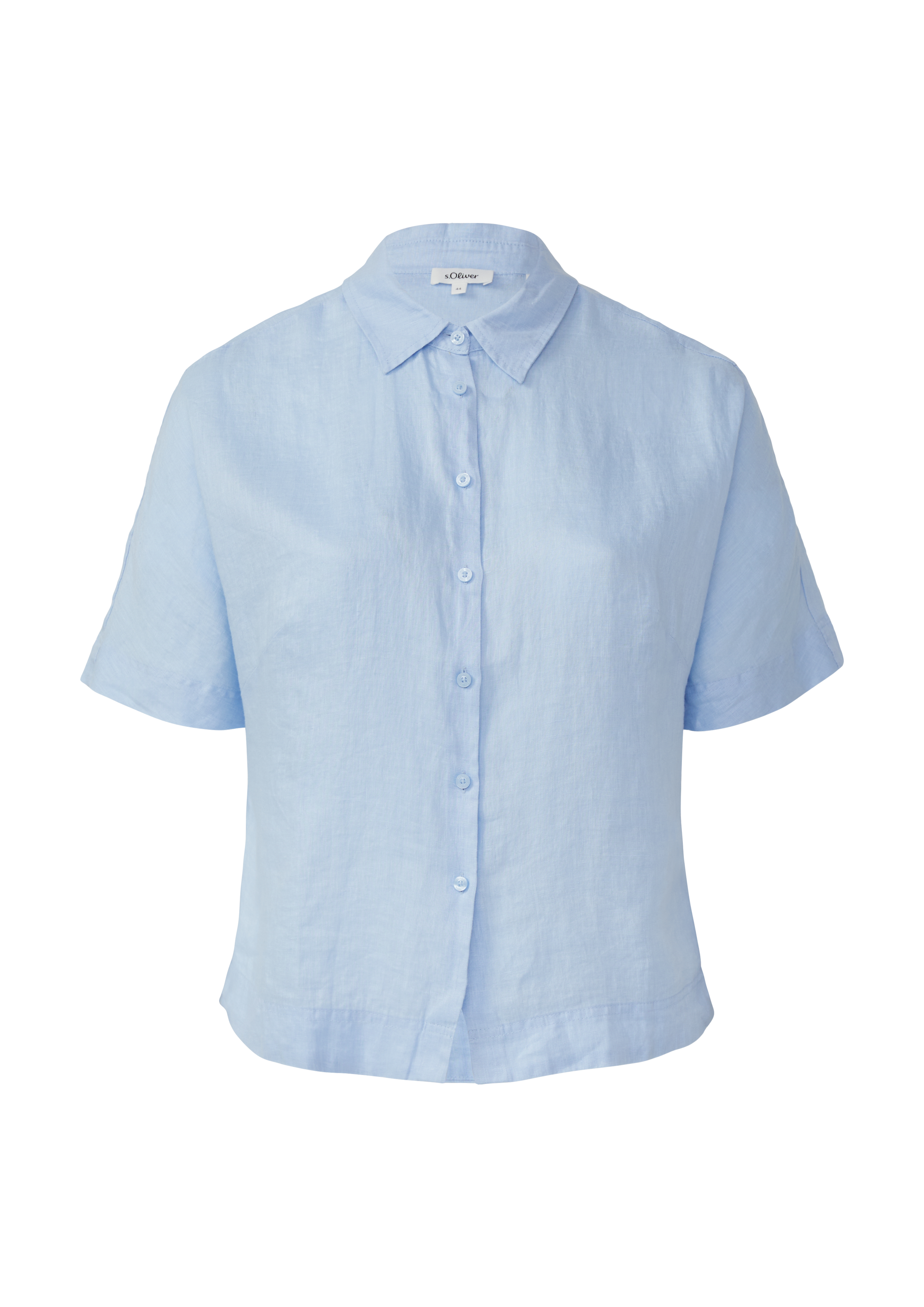 s.Oliver Verkürzte Bluse Aus Leinen Im Relaxed Fit