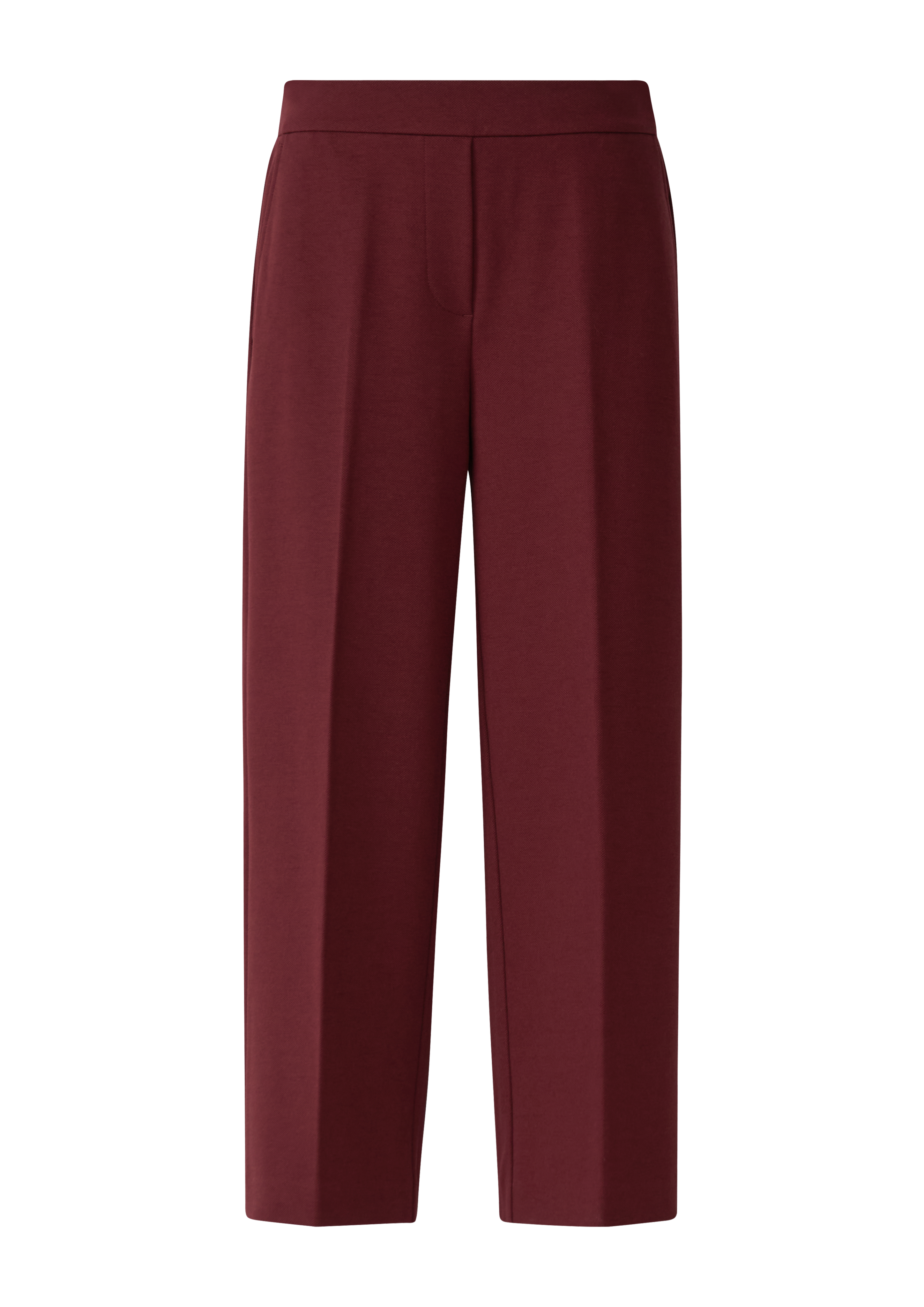 Gestructureerde broek met elastische tailleband