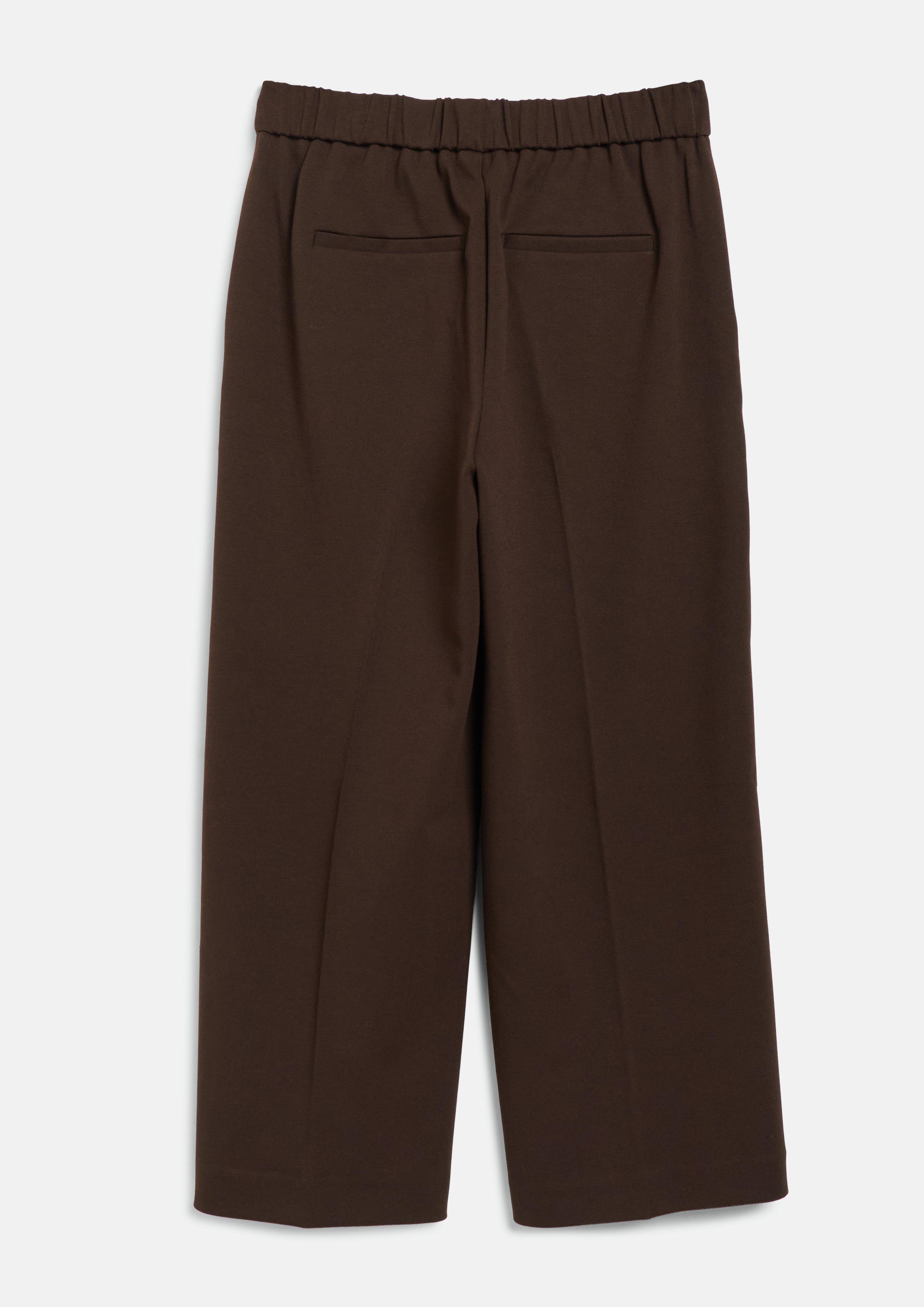 Damen Strukturierte Culotte mit Elastikbund in braun von s.Oliver