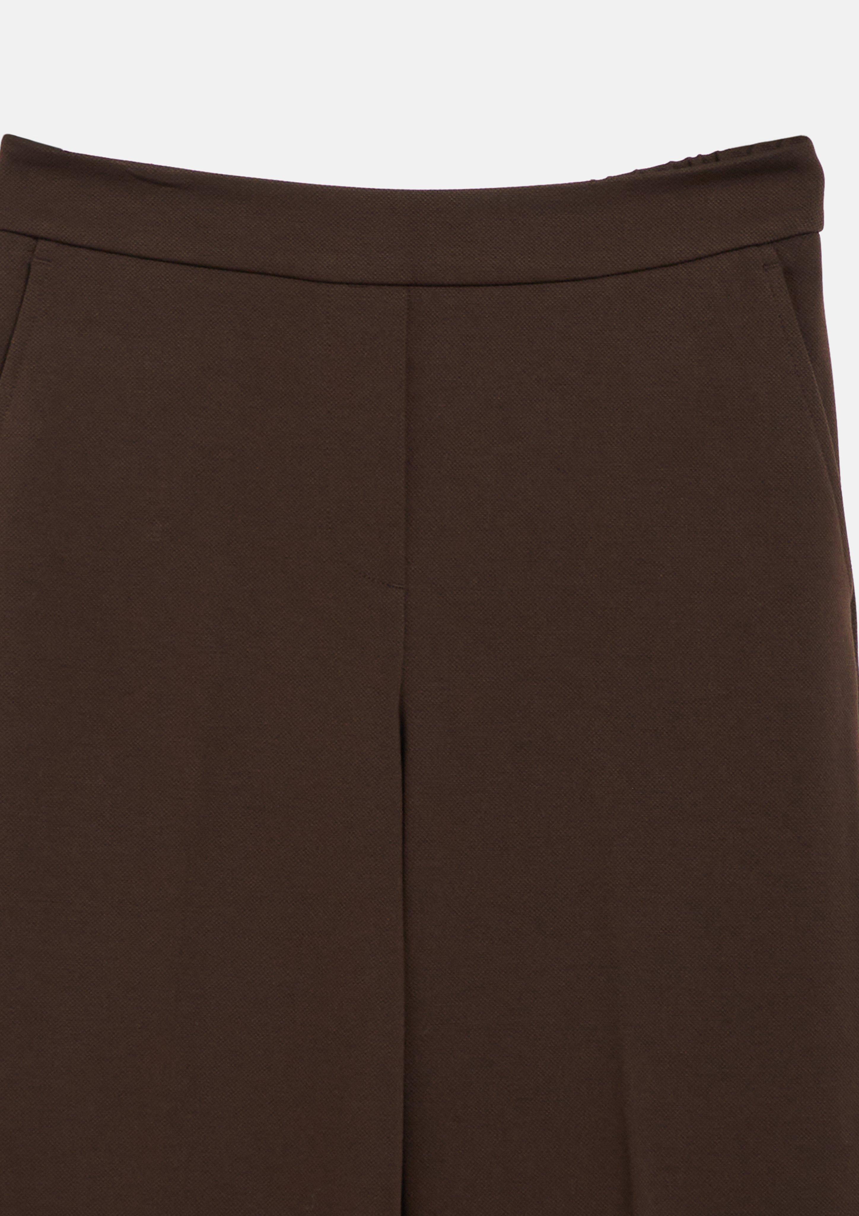 Damen Strukturierte Culotte mit Elastikbund in braun von s.Oliver