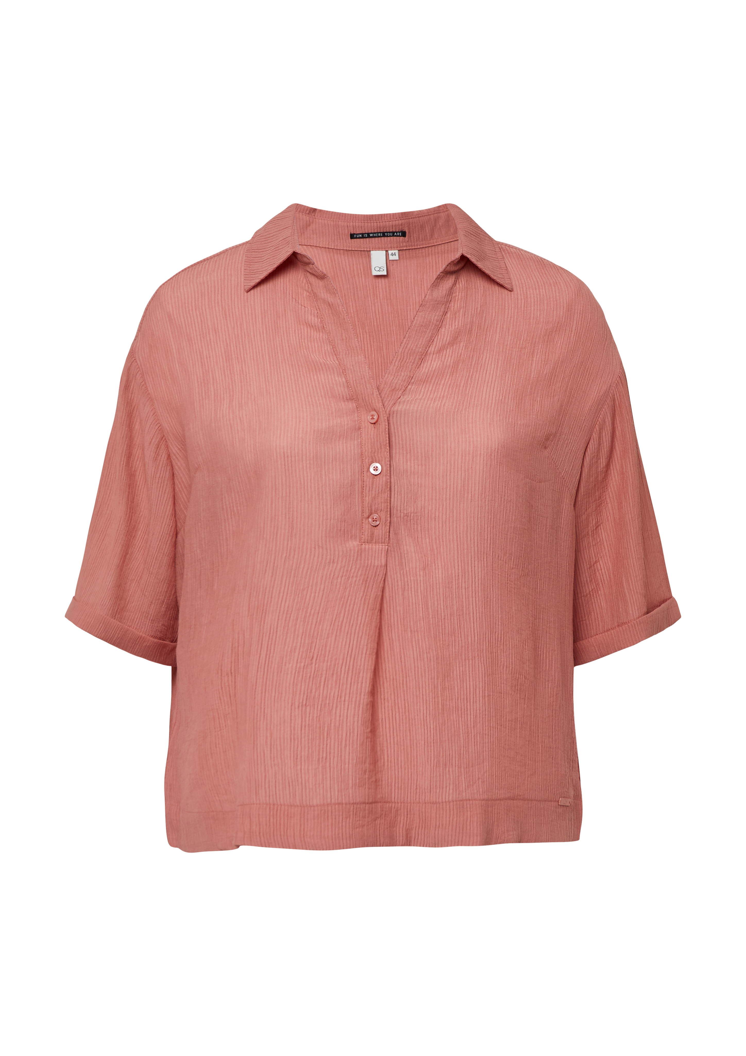 QS Bluse im Loose Fit mit Wascheffekt 2171432.2080.46