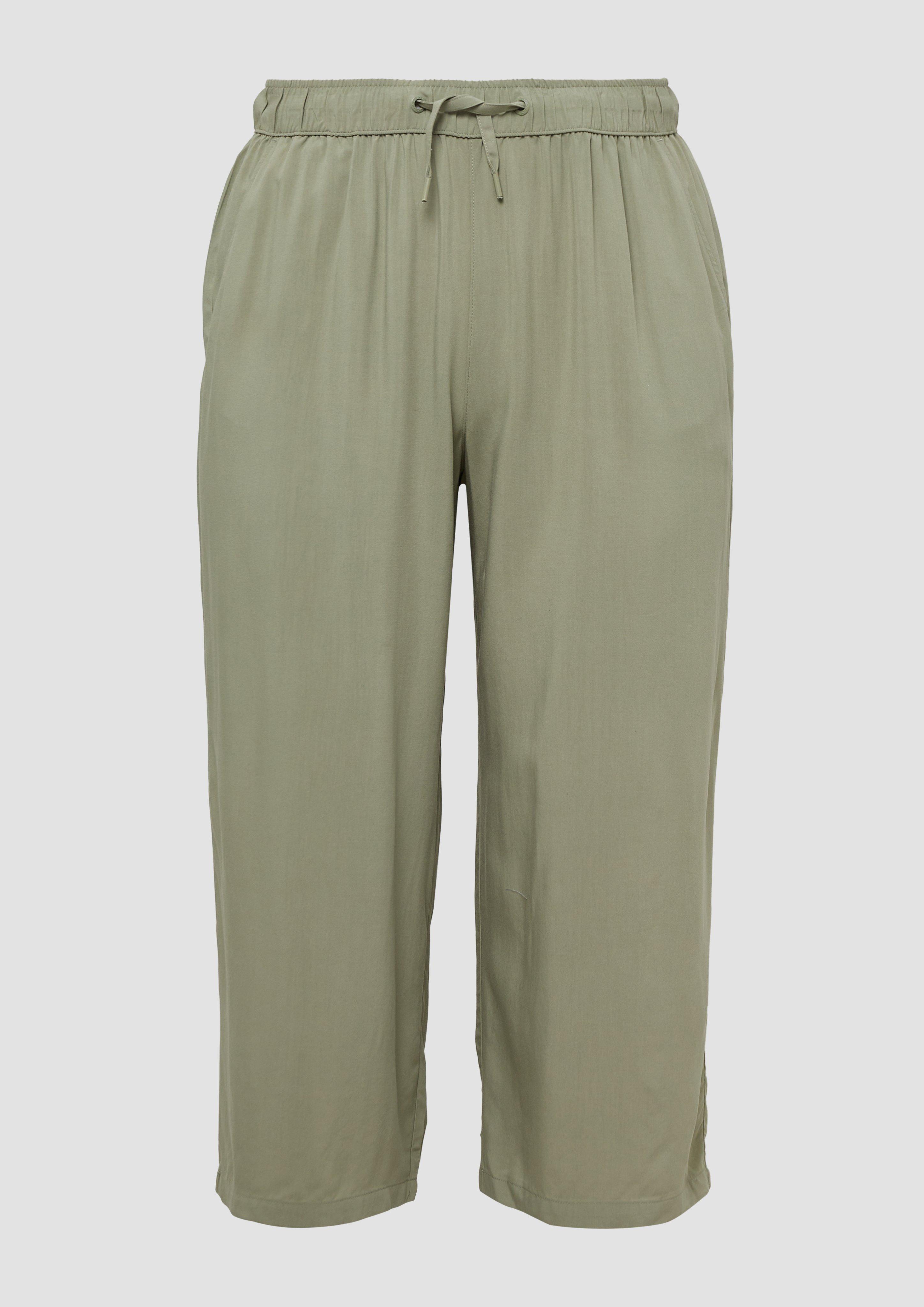 QS - Fließende Culotte aus Viskose, Damen, Grün