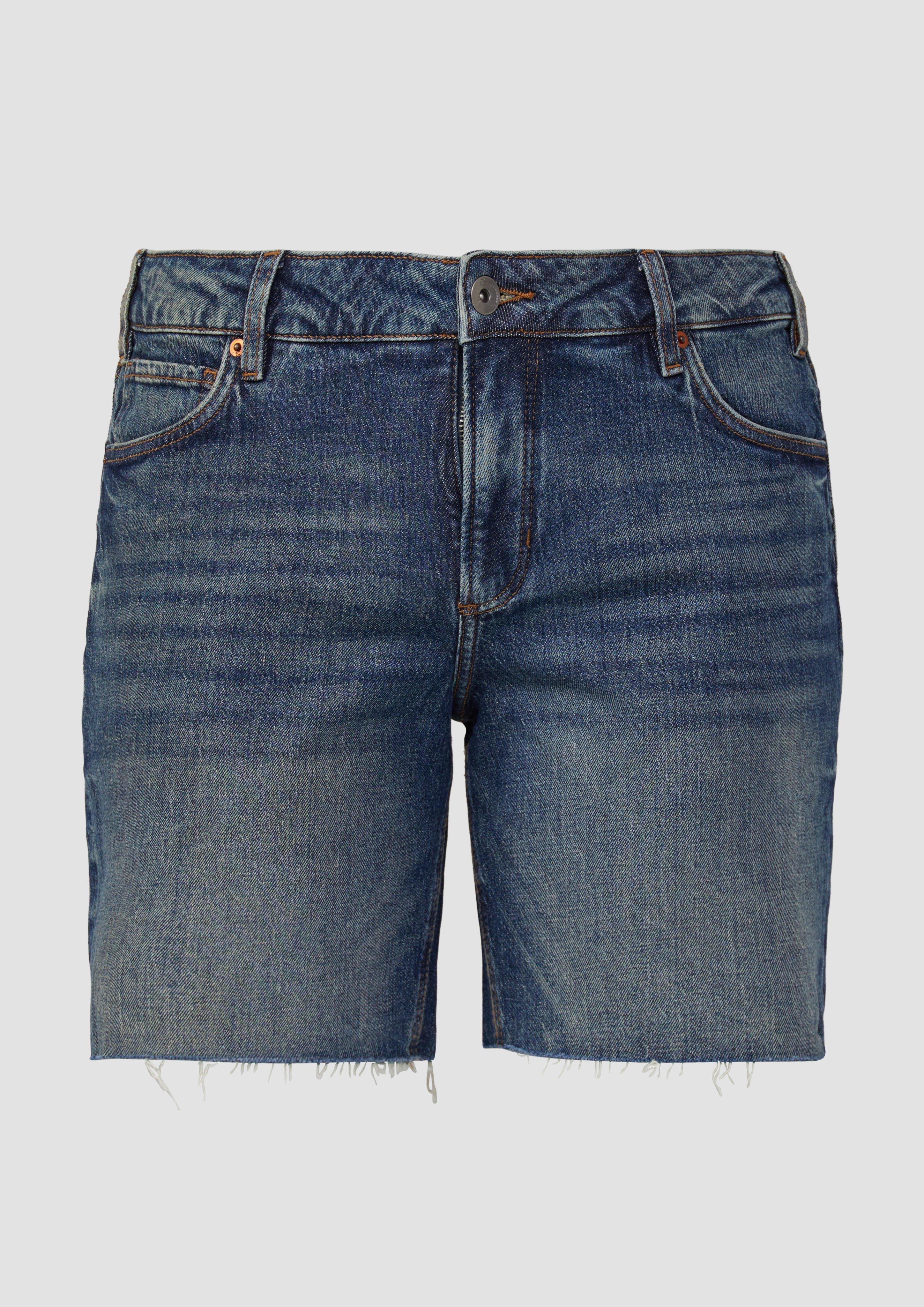 QS - Jeans Mom / Relaxed Fit / High Rise, Damen, blau