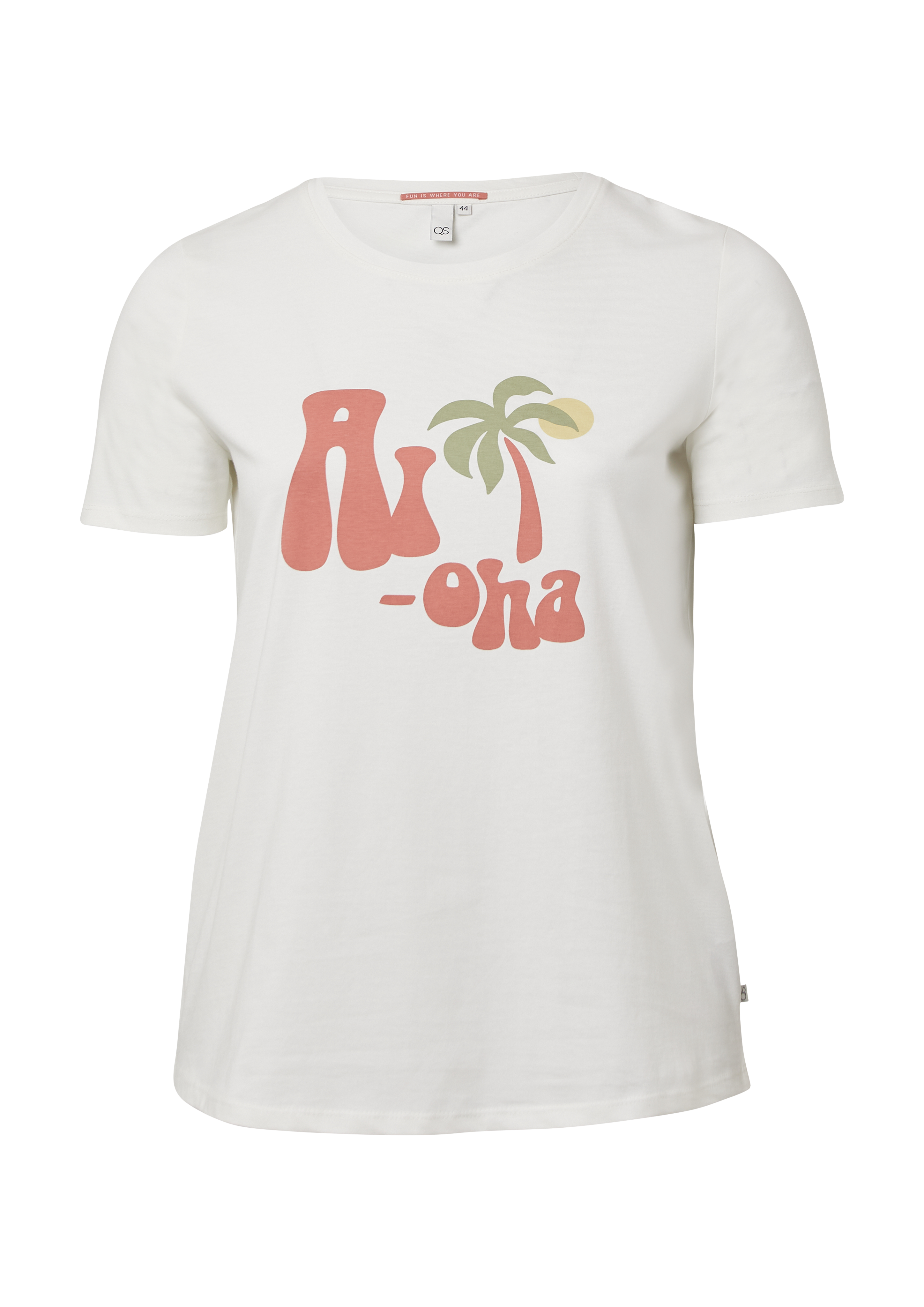 Qs Baumwollshirt Mit Frontprint