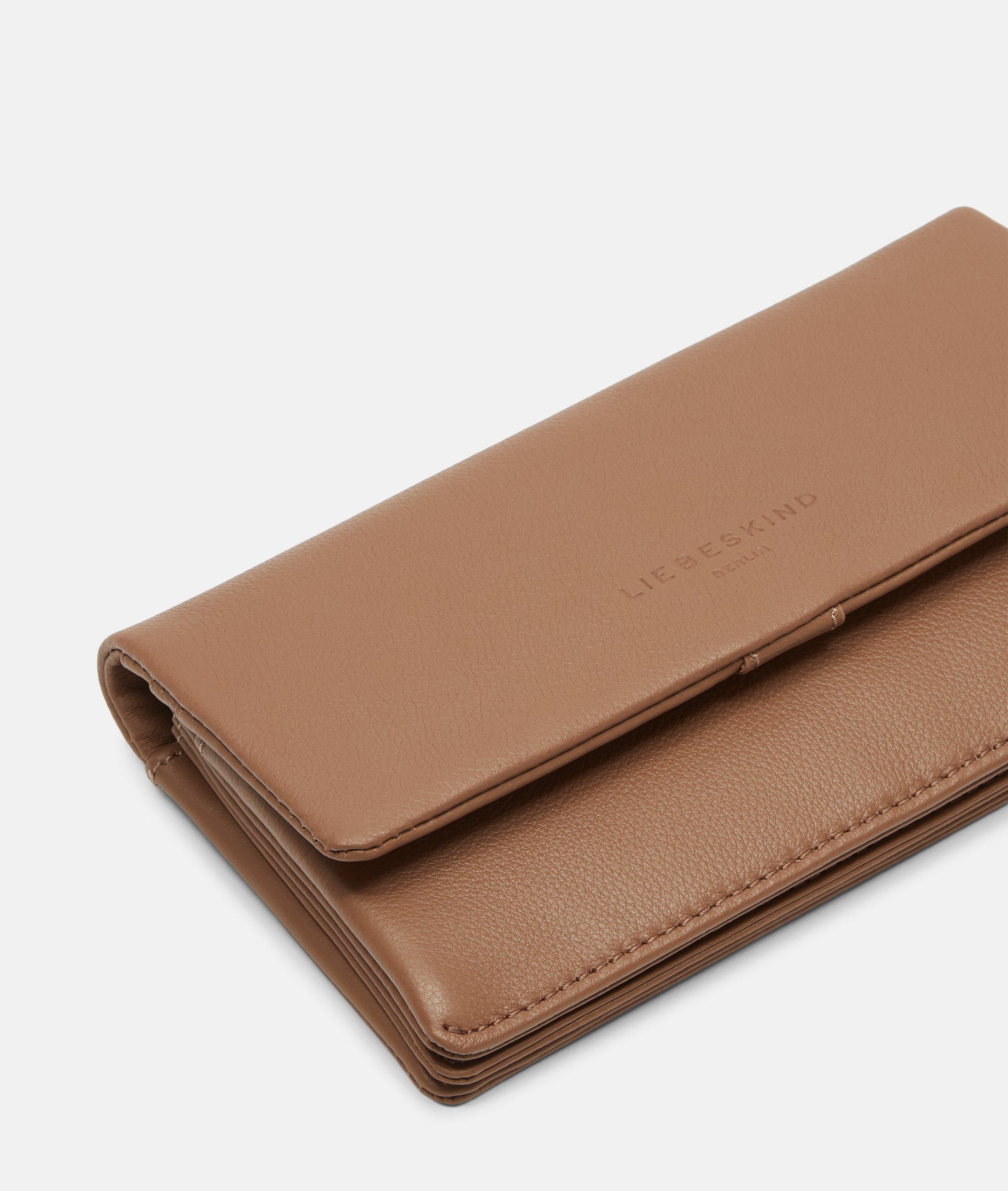 Portemonnee in bruin & blauw