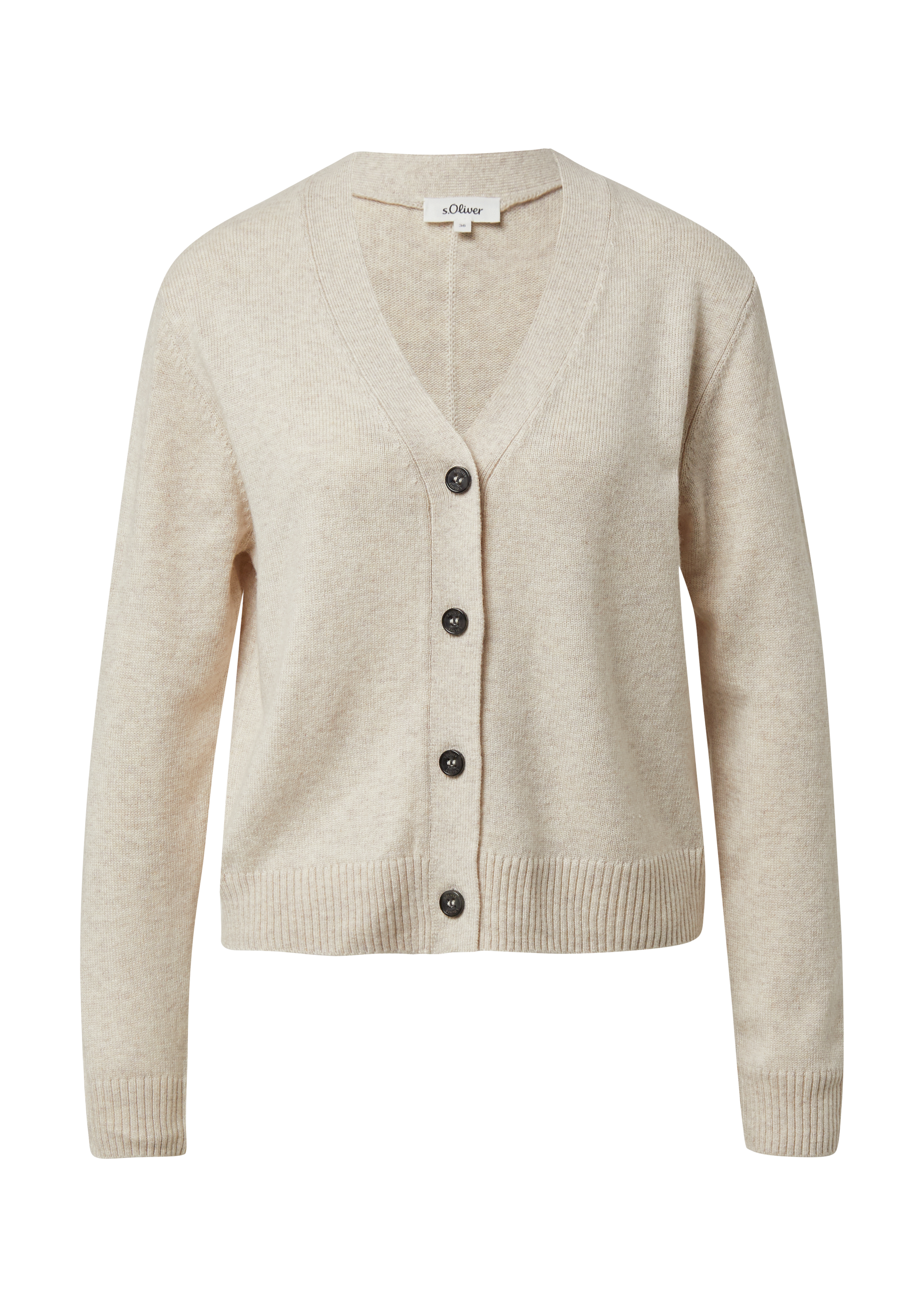 Vest met gebreid patroon en zachte knitwear