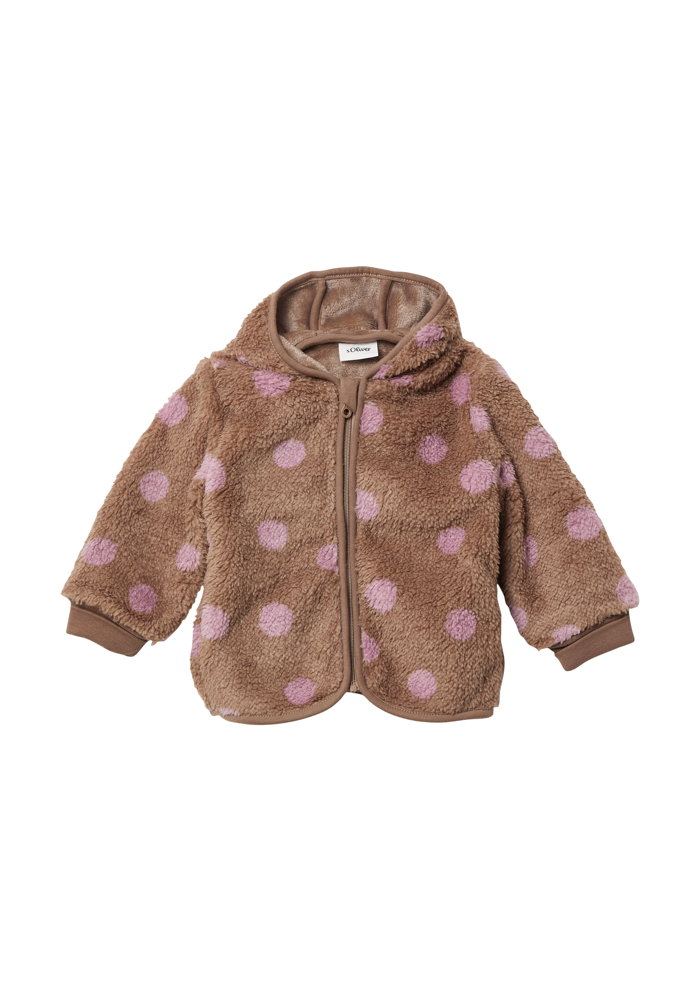 Unisex pluche jas met capuchon