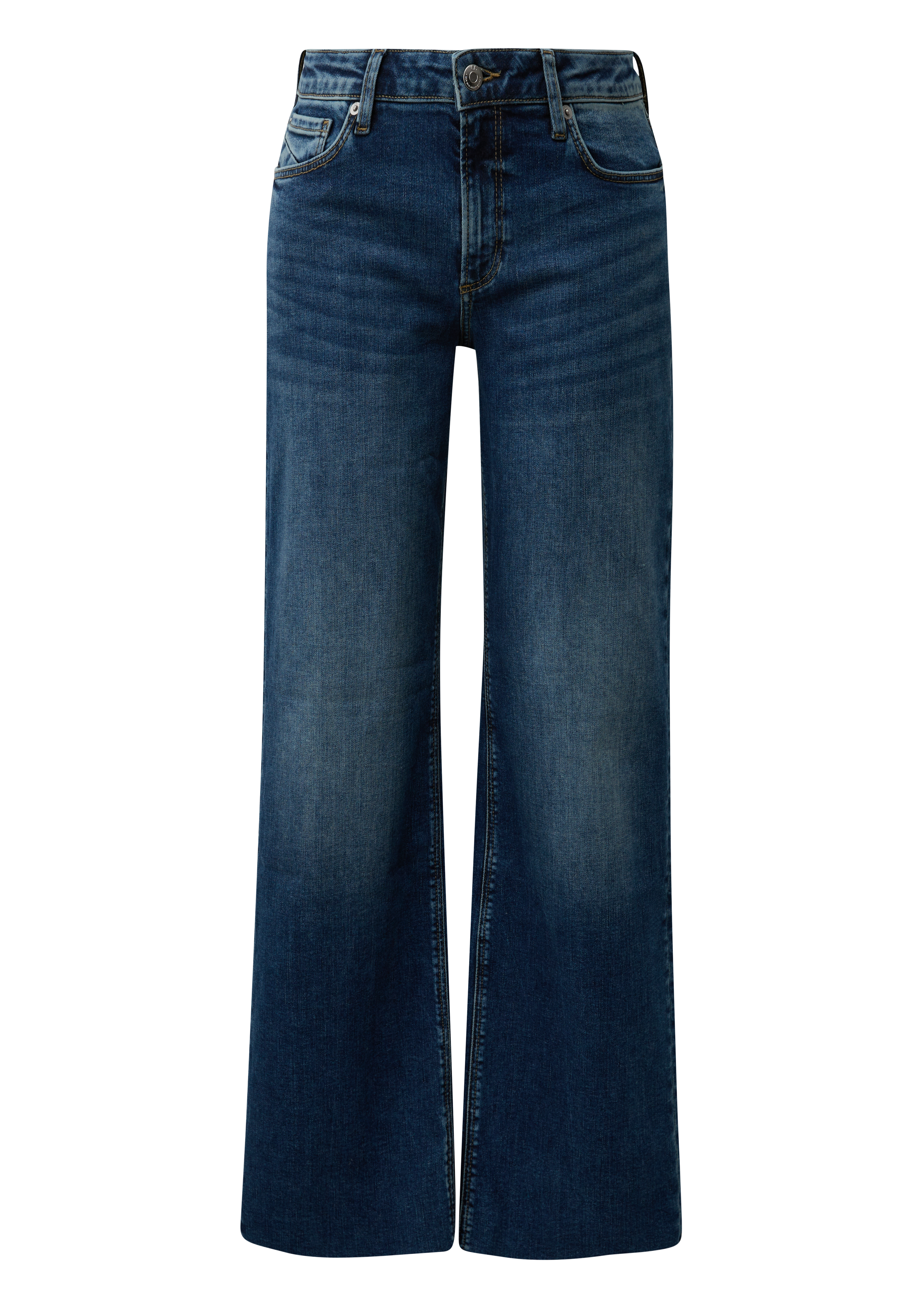 Jeans Catie / slim fit / mid rise / wide leg / superstretch