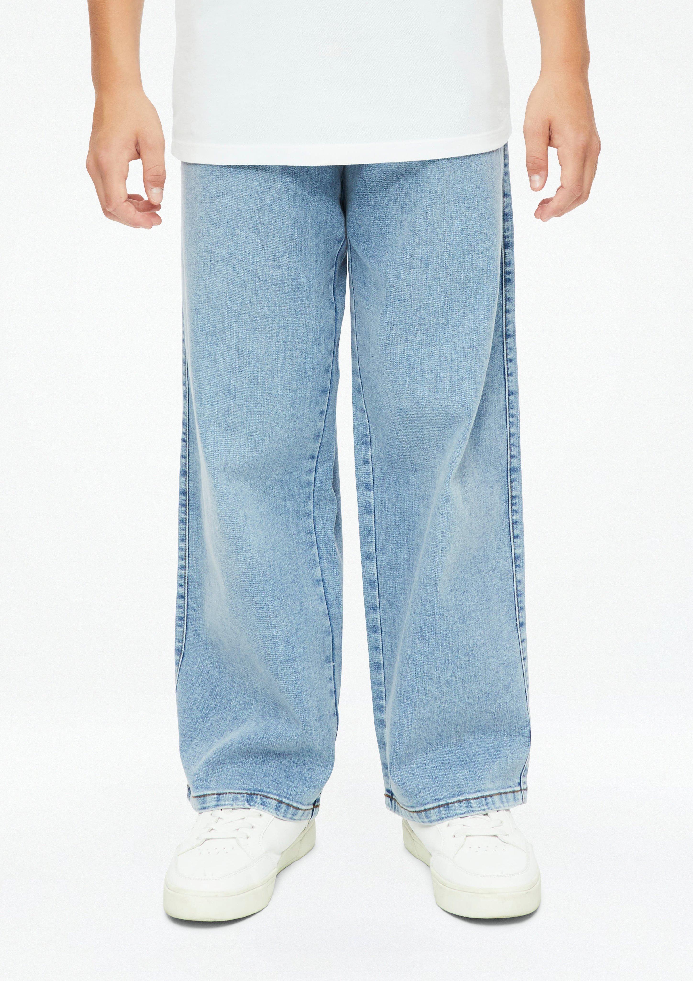 Kinder Jeans Baggy / Relaxed Fit / Mid Rise / Wide Leg in blau von s.Oliver