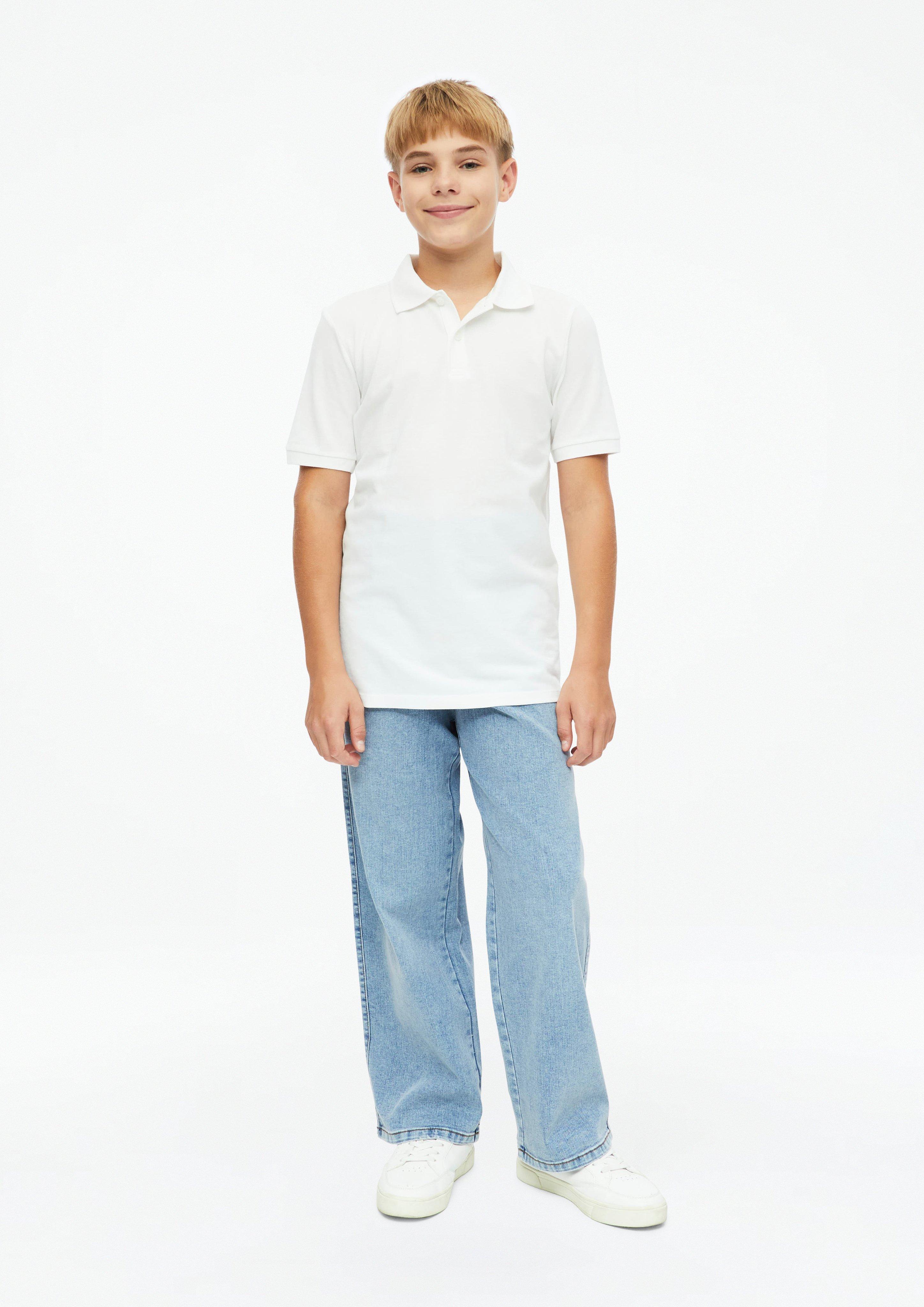 Baggy Jeans / Relaxed Fit / Mid-Rise / Wide Leg in light blue by s.Oliver