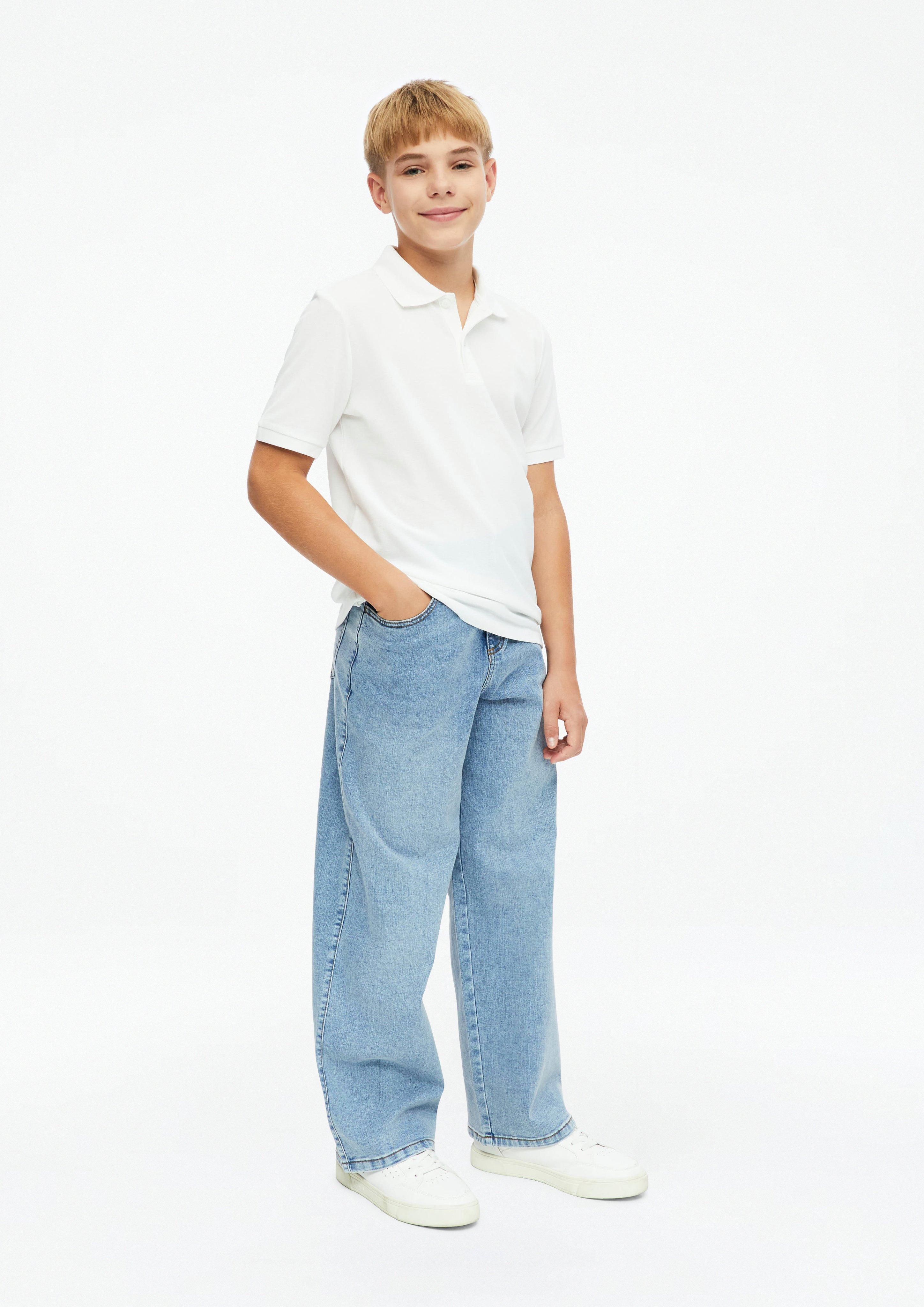 Kinder Jeans Baggy / Relaxed Fit / Mid Rise / Wide Leg in blau von s.Oliver