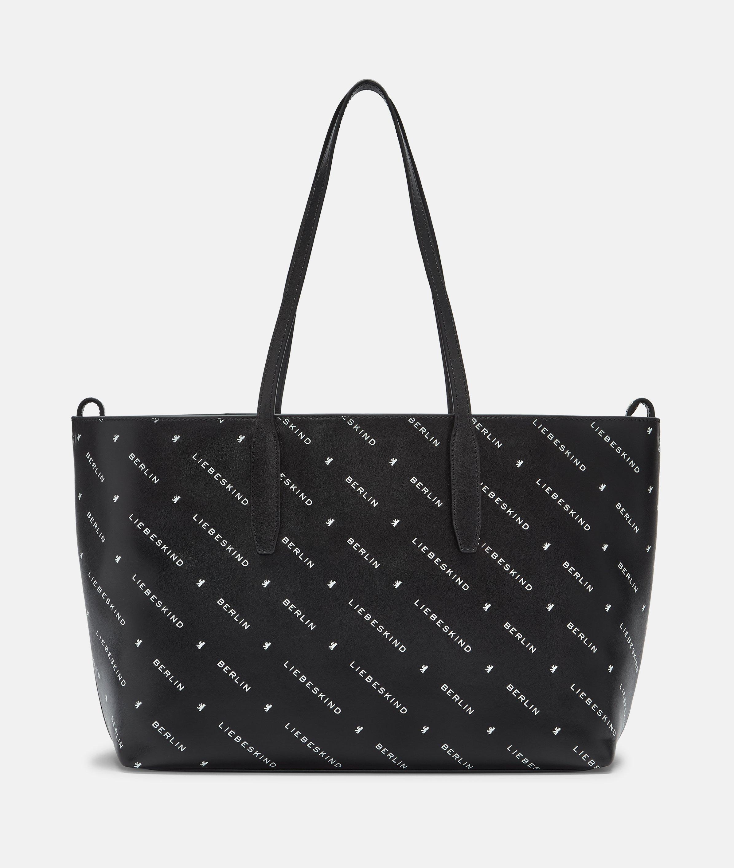 Liebeskind Berlin - Shopper aus Nappaleder mit Liebeskind Berlin Schriftzug -  schwarz