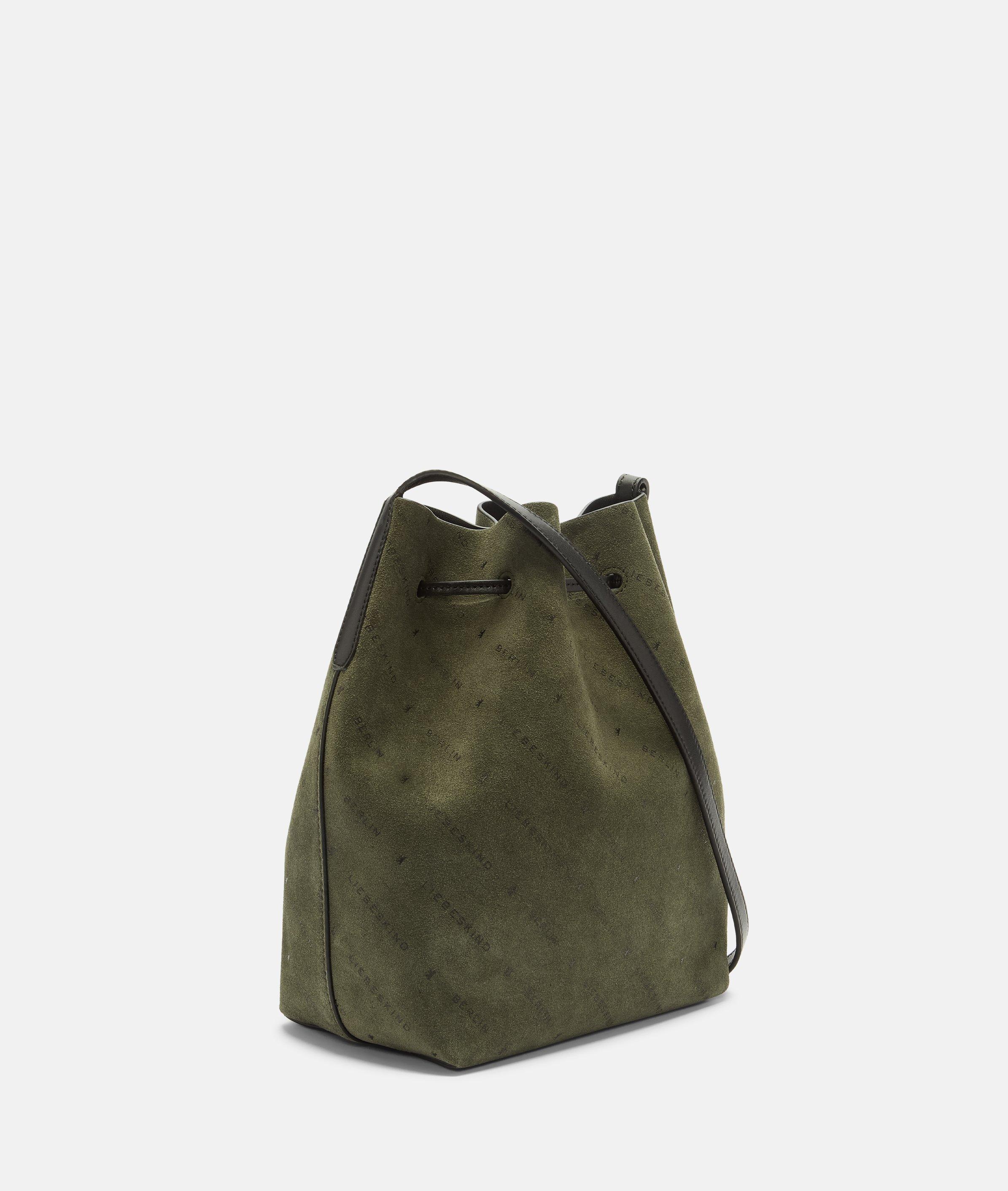 Monogram Emmerbag M in olijfgroen & bruin