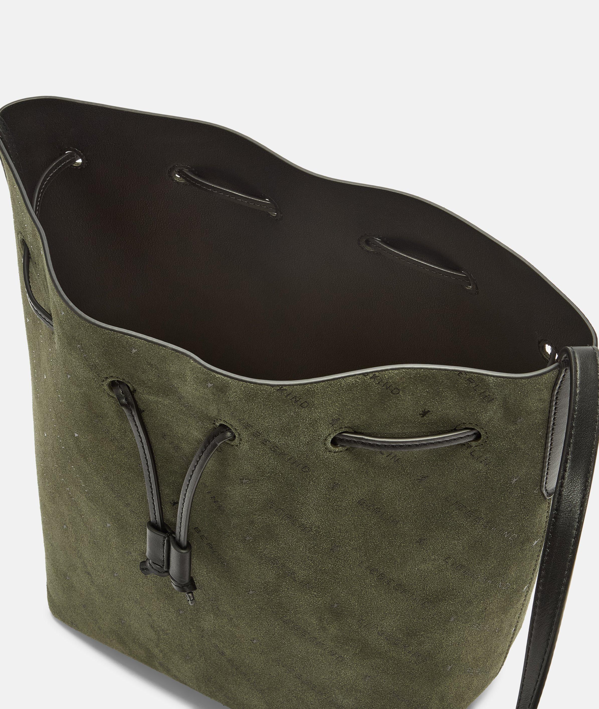 Monogram Emmerbag M in olijfgroen & bruin