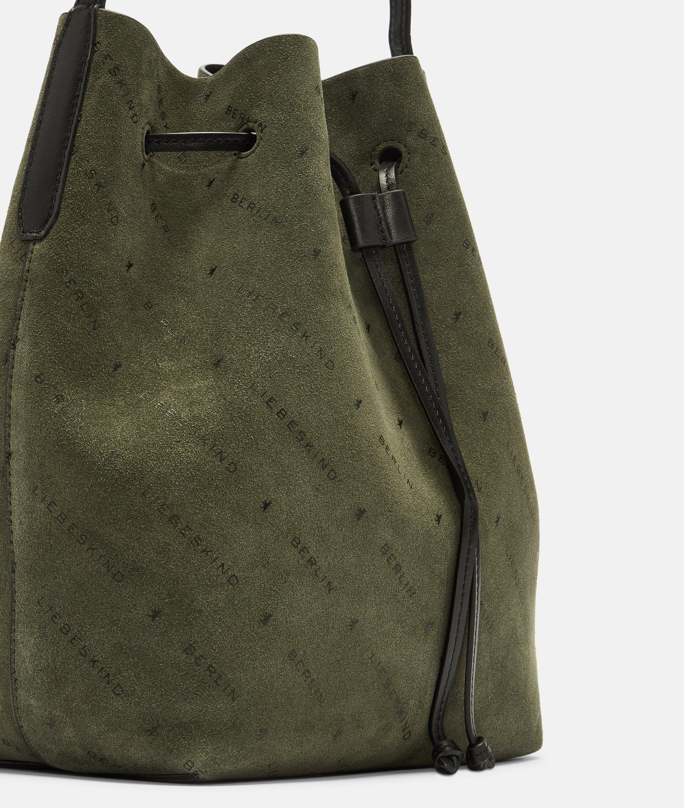 Monogram Emmerbag M in olijfgroen & bruin