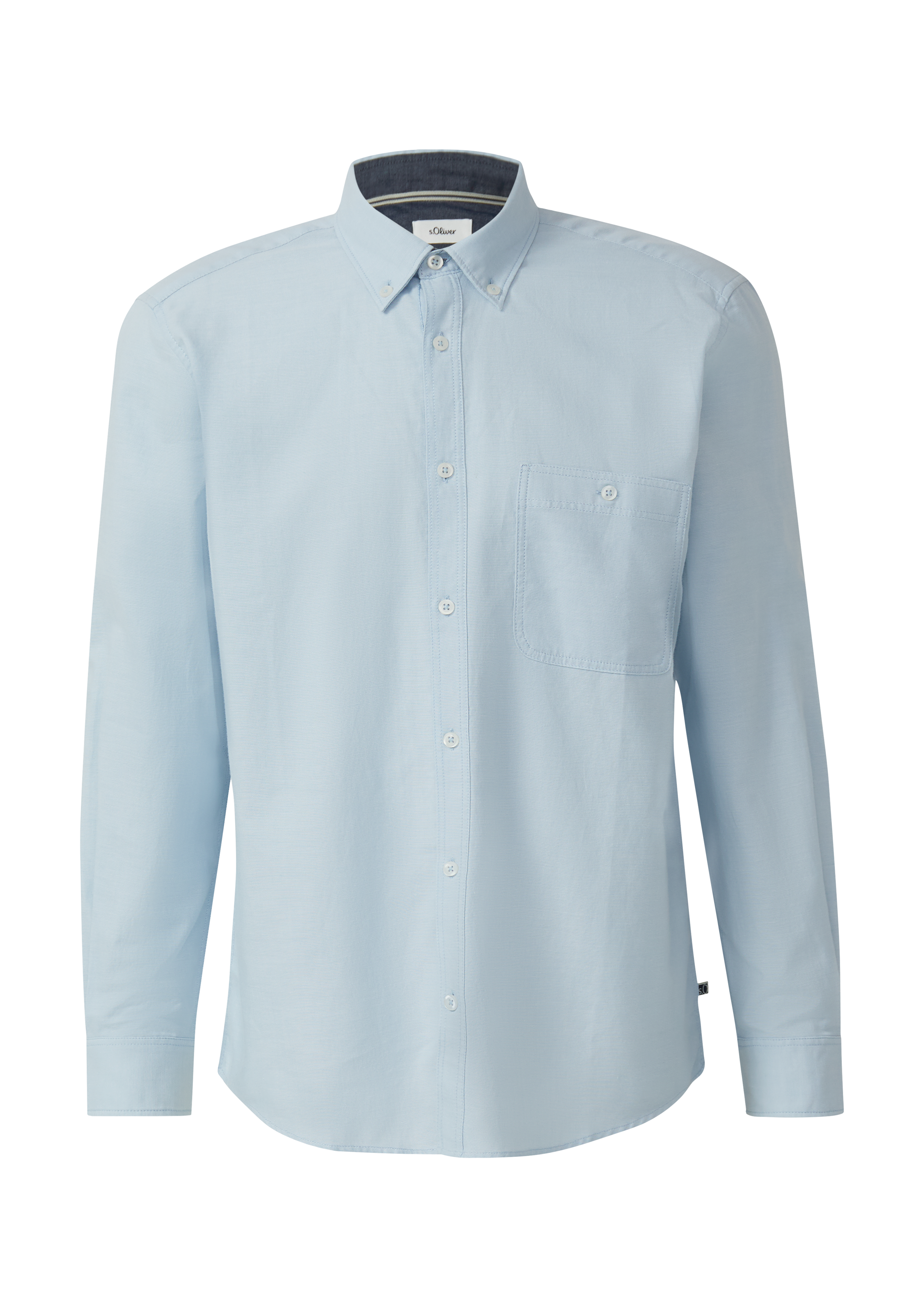 Regular Fit: Weiches Chambray-Hemd mit Button-Down-Kragen