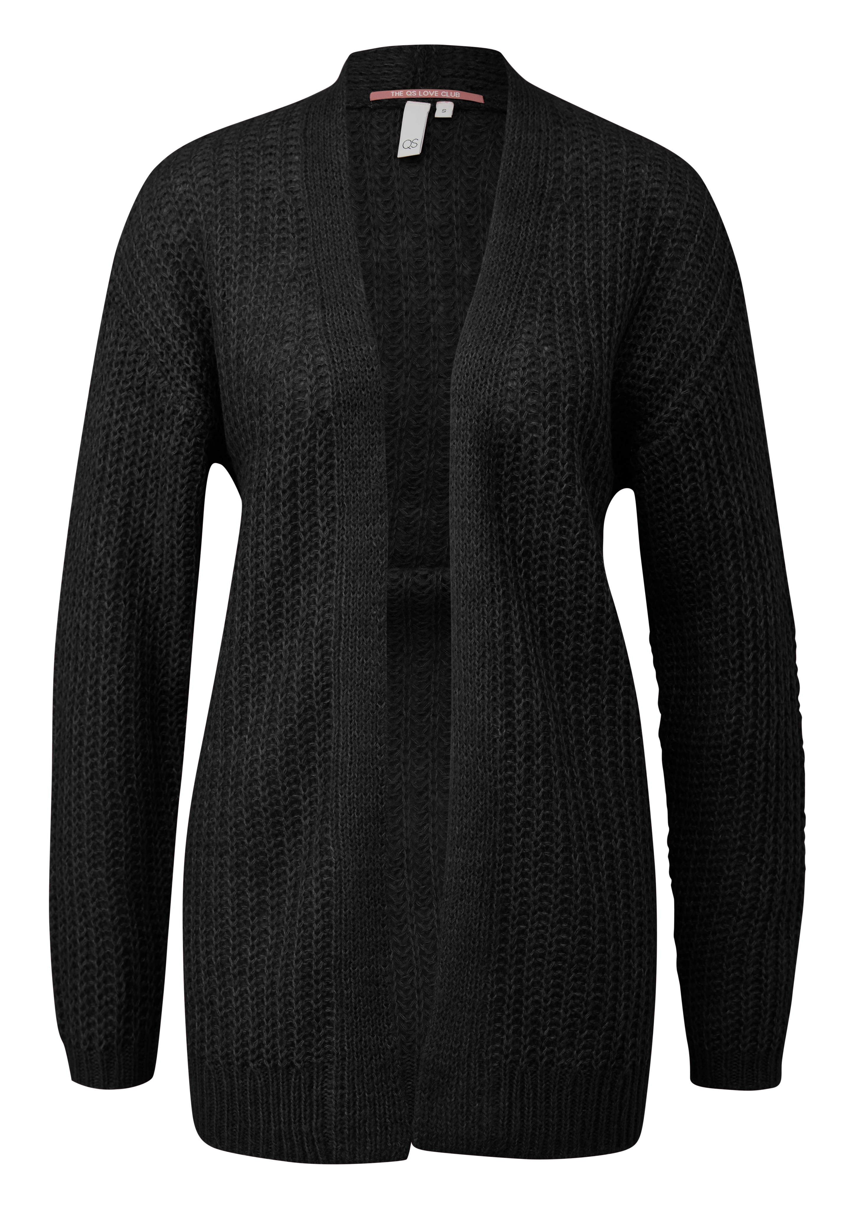 Locker gestrickte Jacke mit überschnittener Schulter