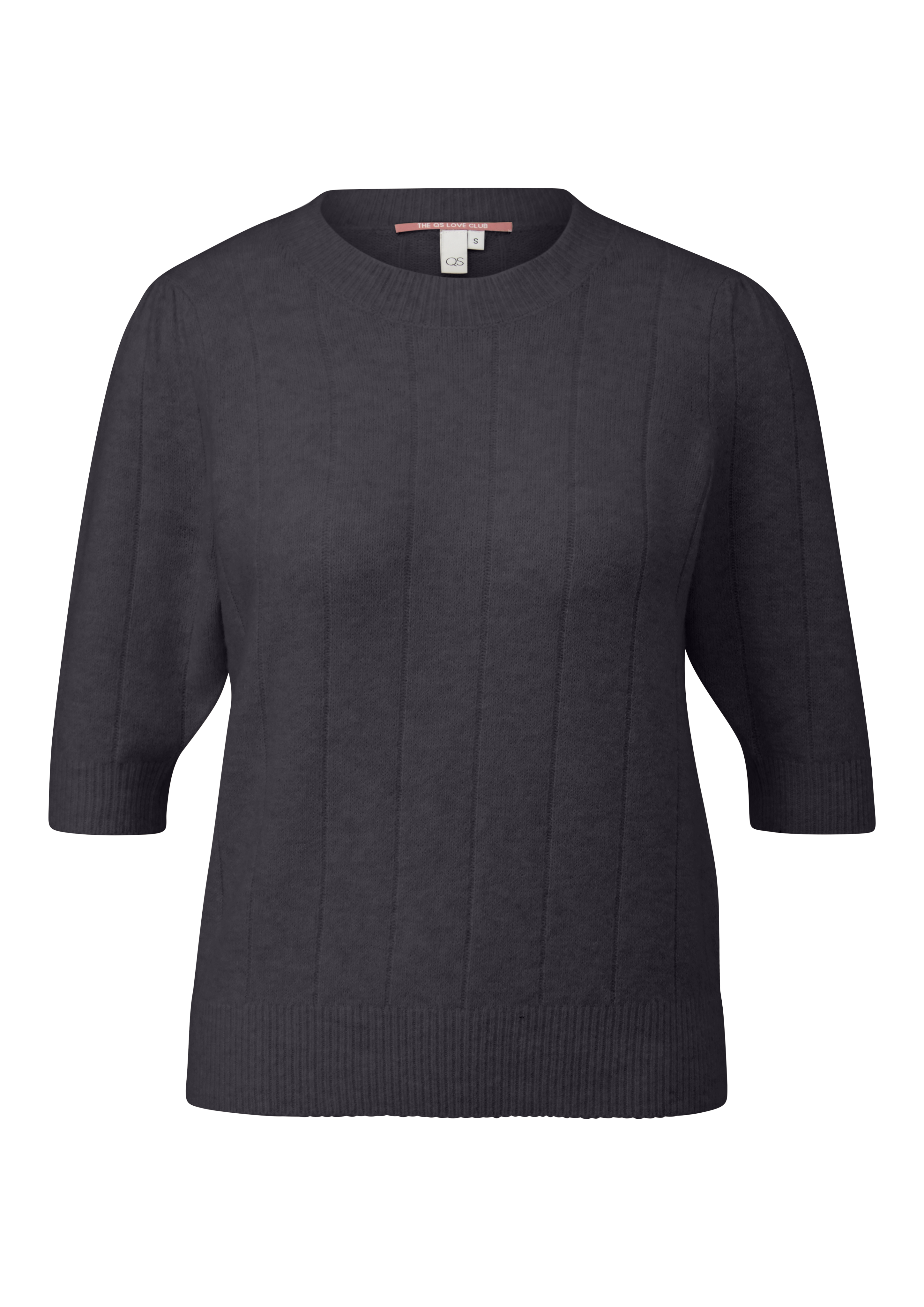 Weicher Kurzarm-Strickpullover