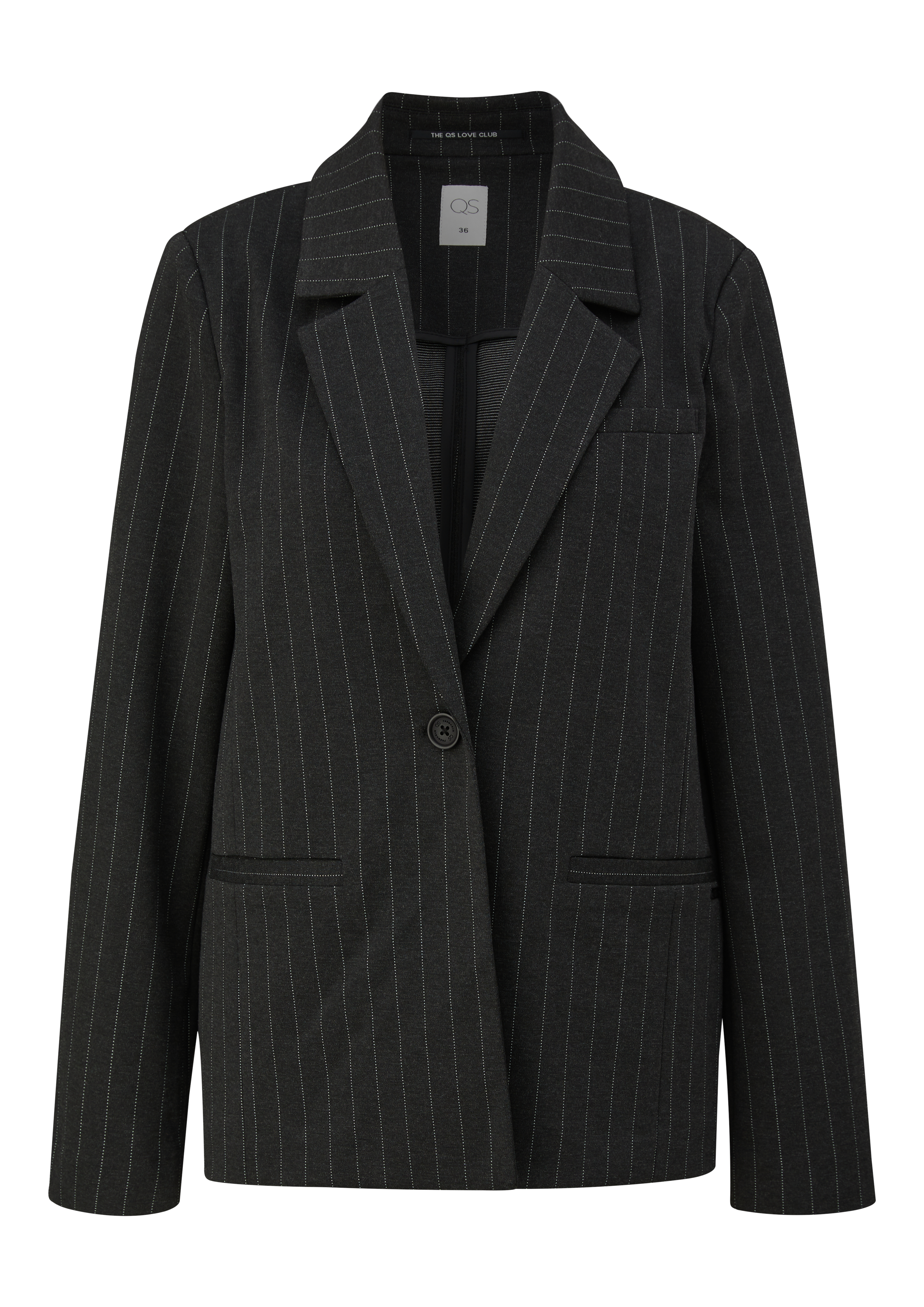 Melierter Blazer aus Interlockjersey