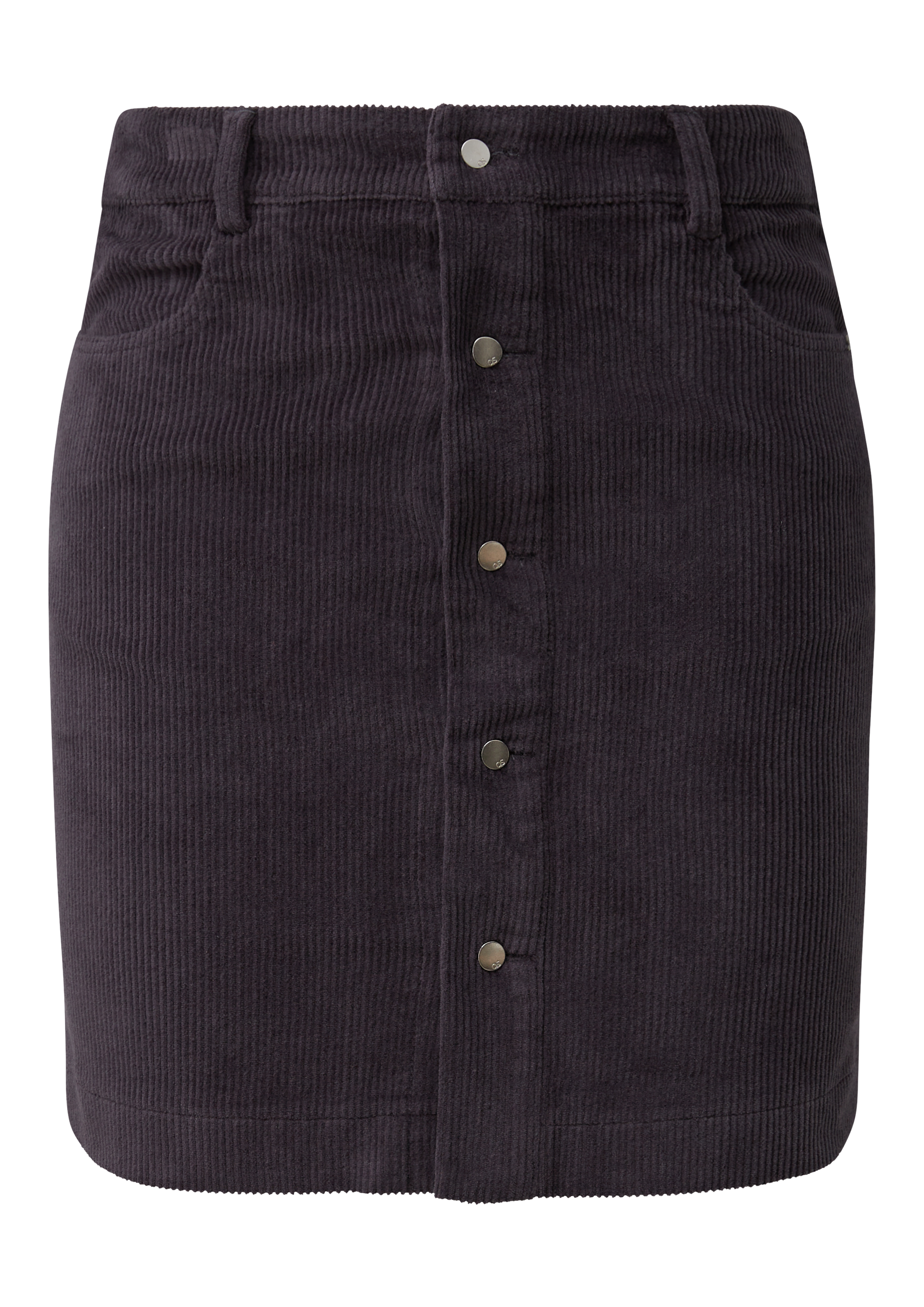 Corduroy minirok met knoopsluiting