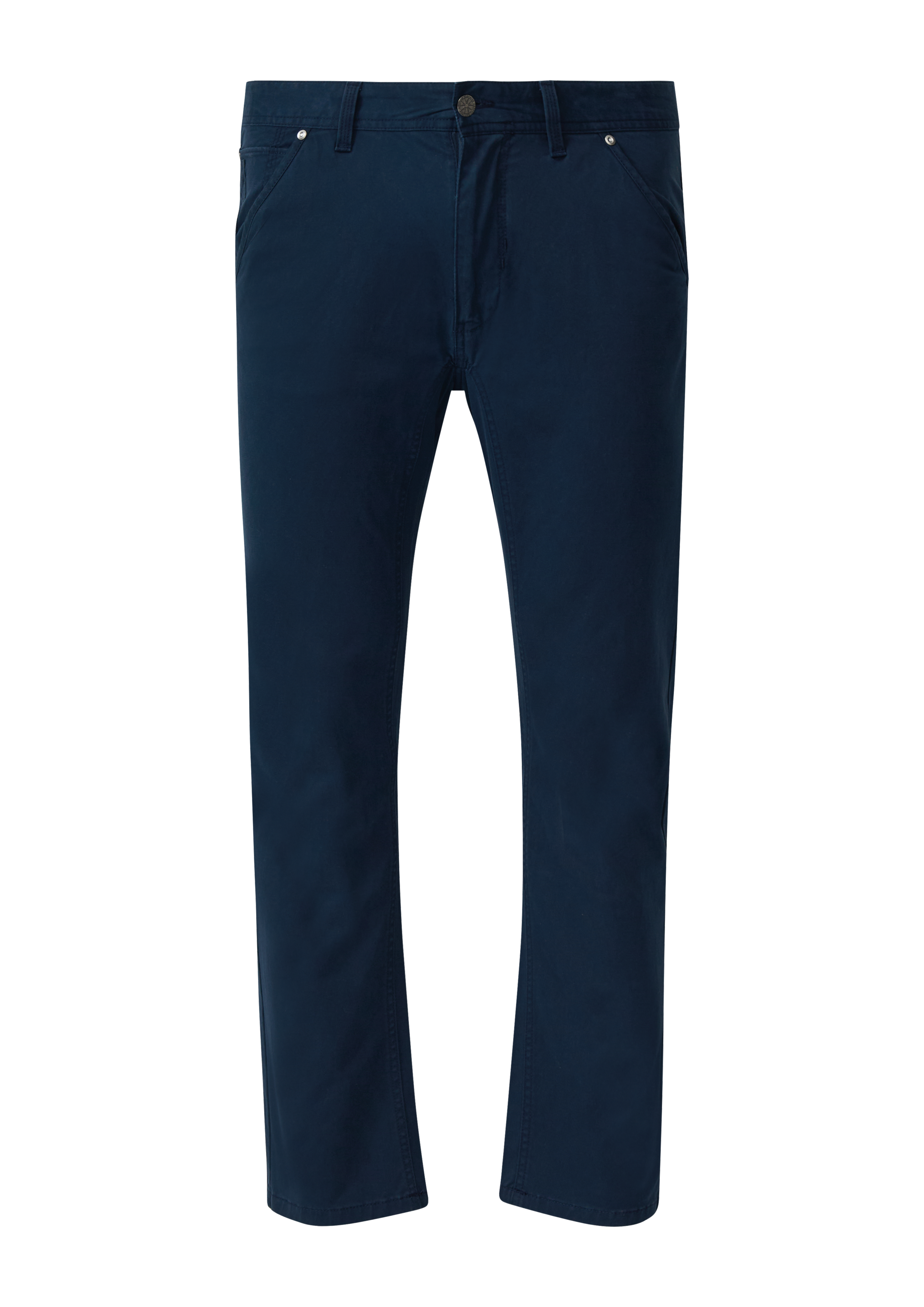 Baumwollhose aus Twill mit Ziernaht