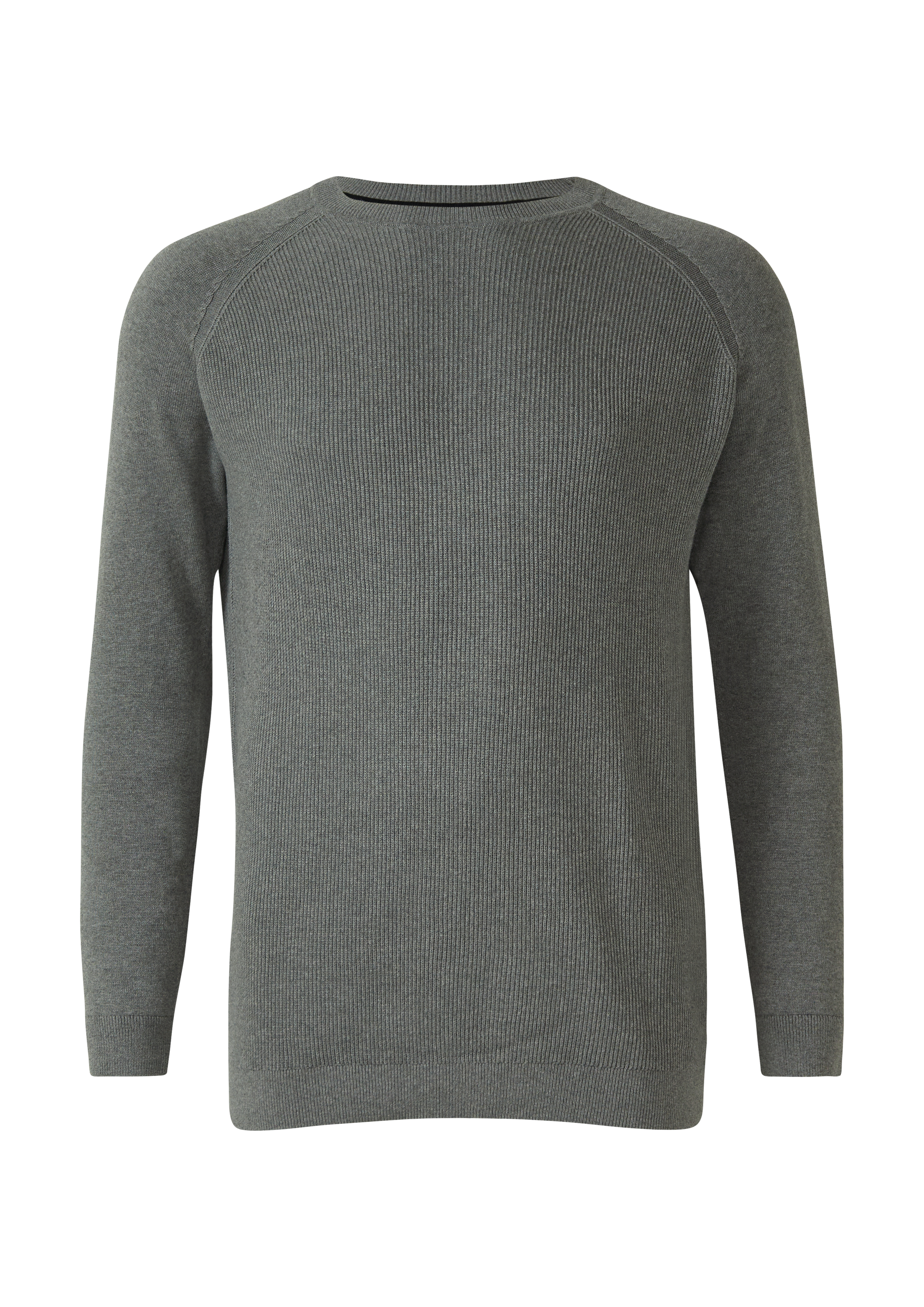 Baumwollpullover mit Raglanärmeln und Logo-Patch