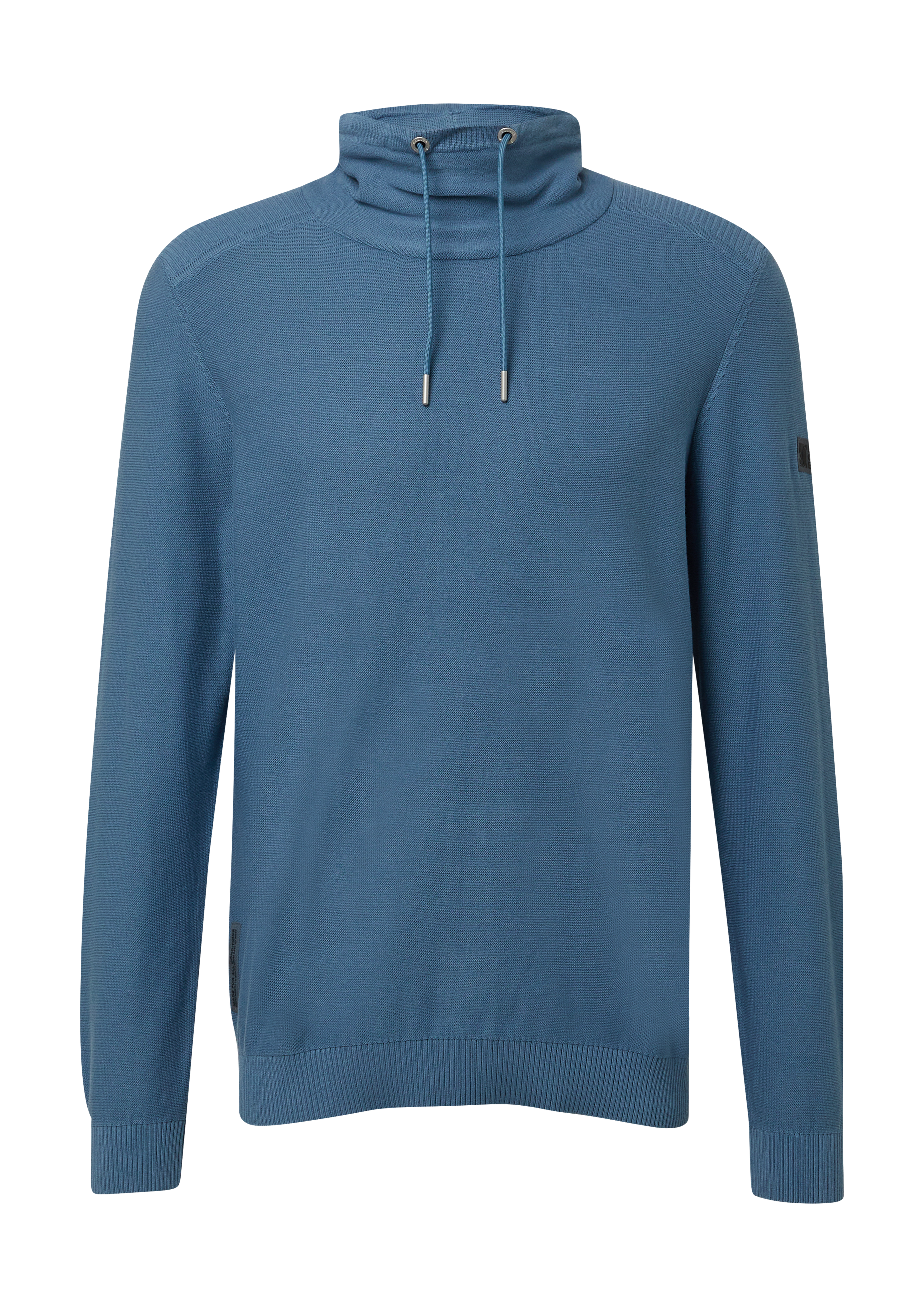Leichter Pullover mit Snood-Kragen und Logo-Detail