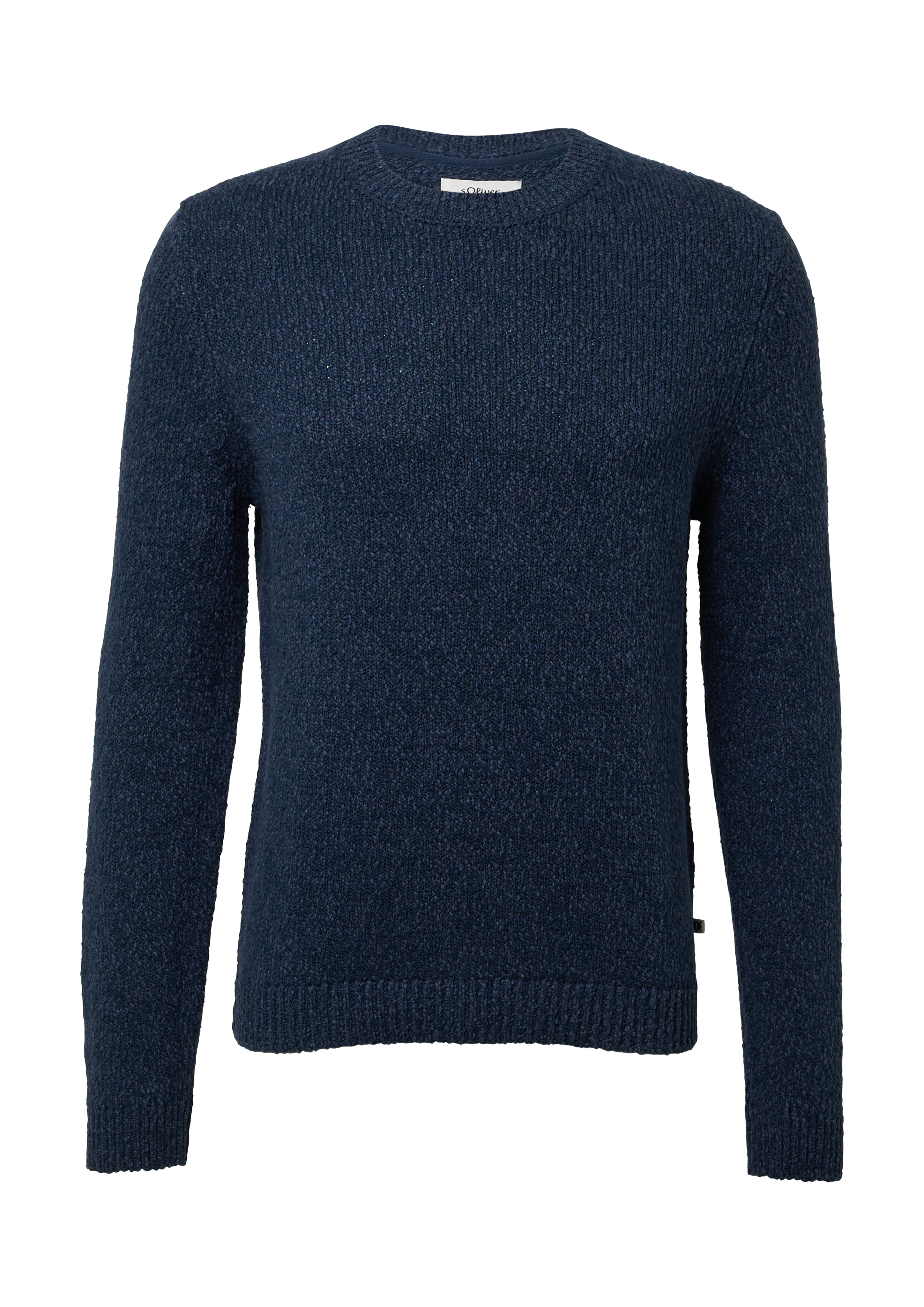 Strukturierter Pullover mit Flammgarn aus Baumwollmix