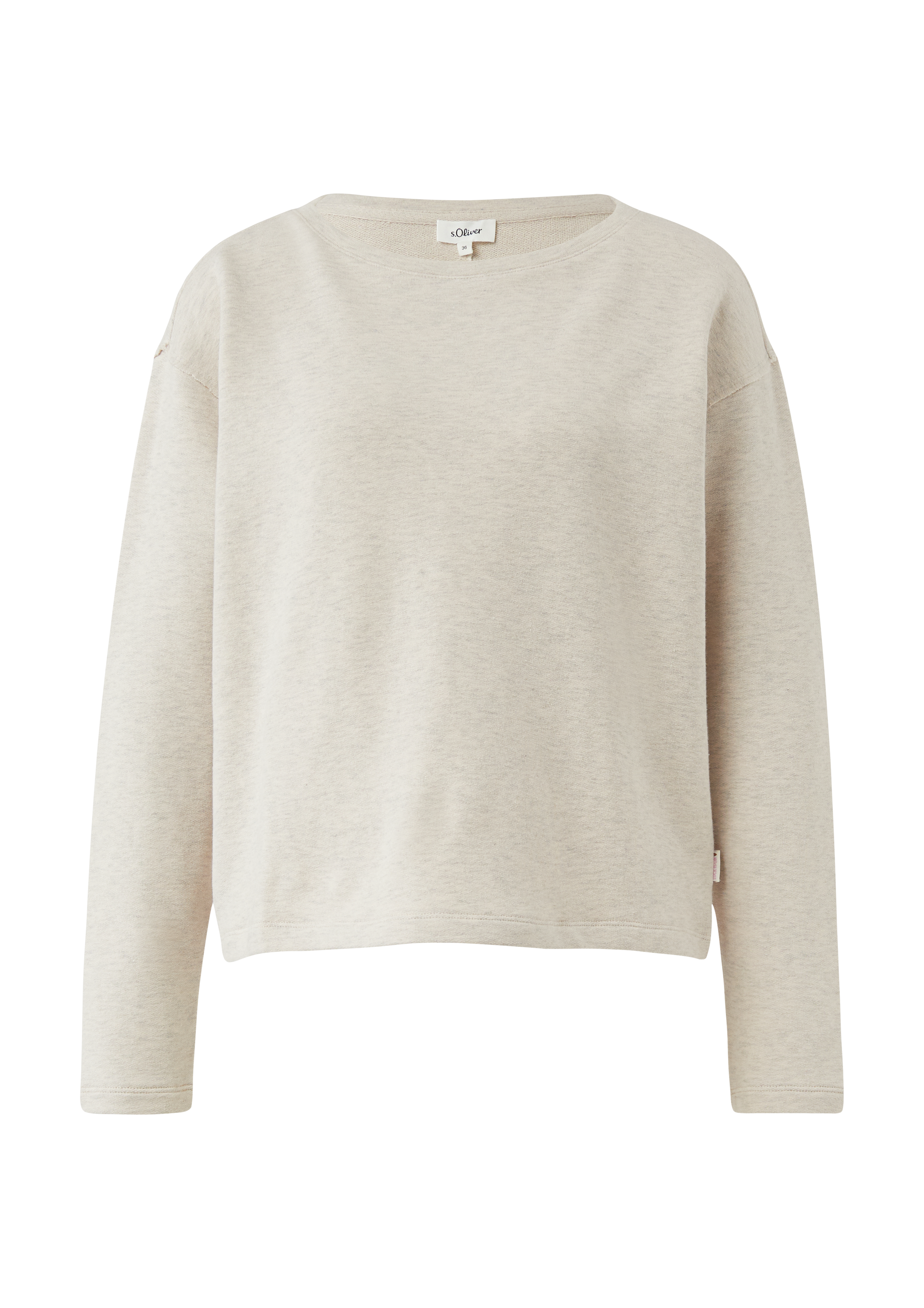 Gesneden sweatshirt met naaddetails