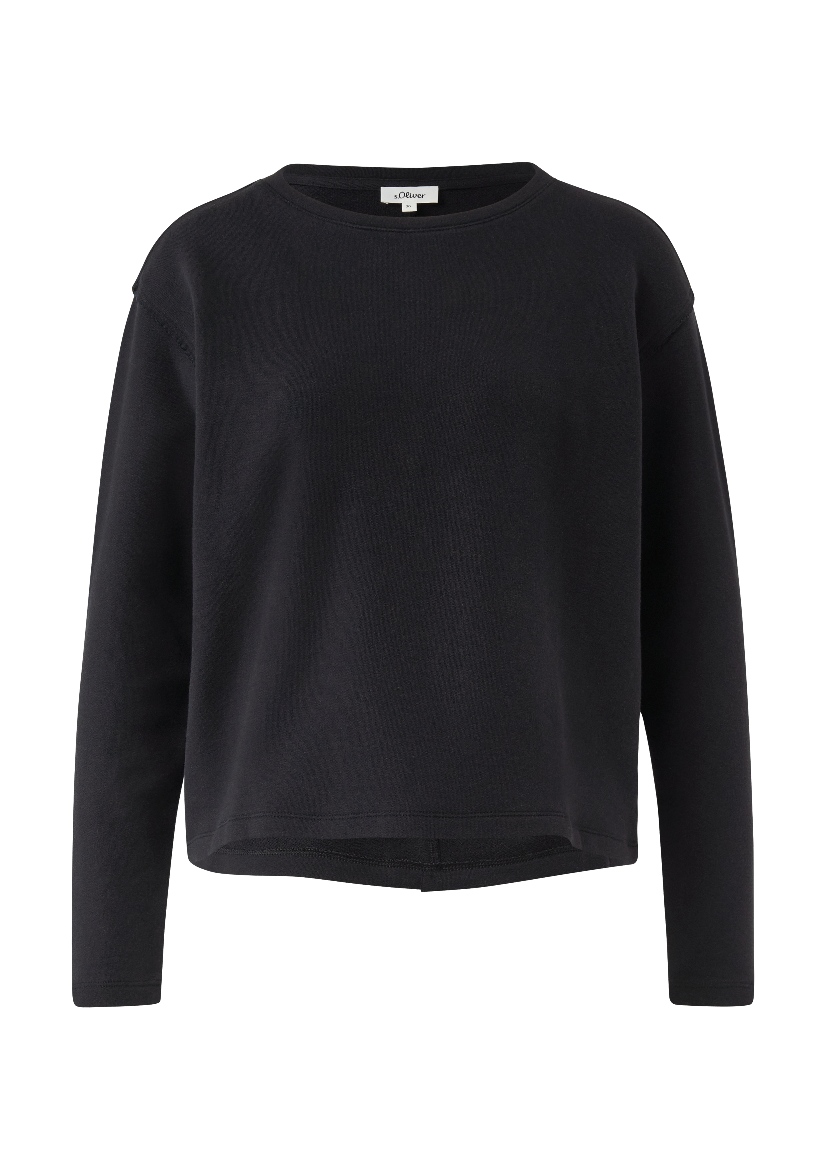 Gesneden sweatshirt met naaddetails